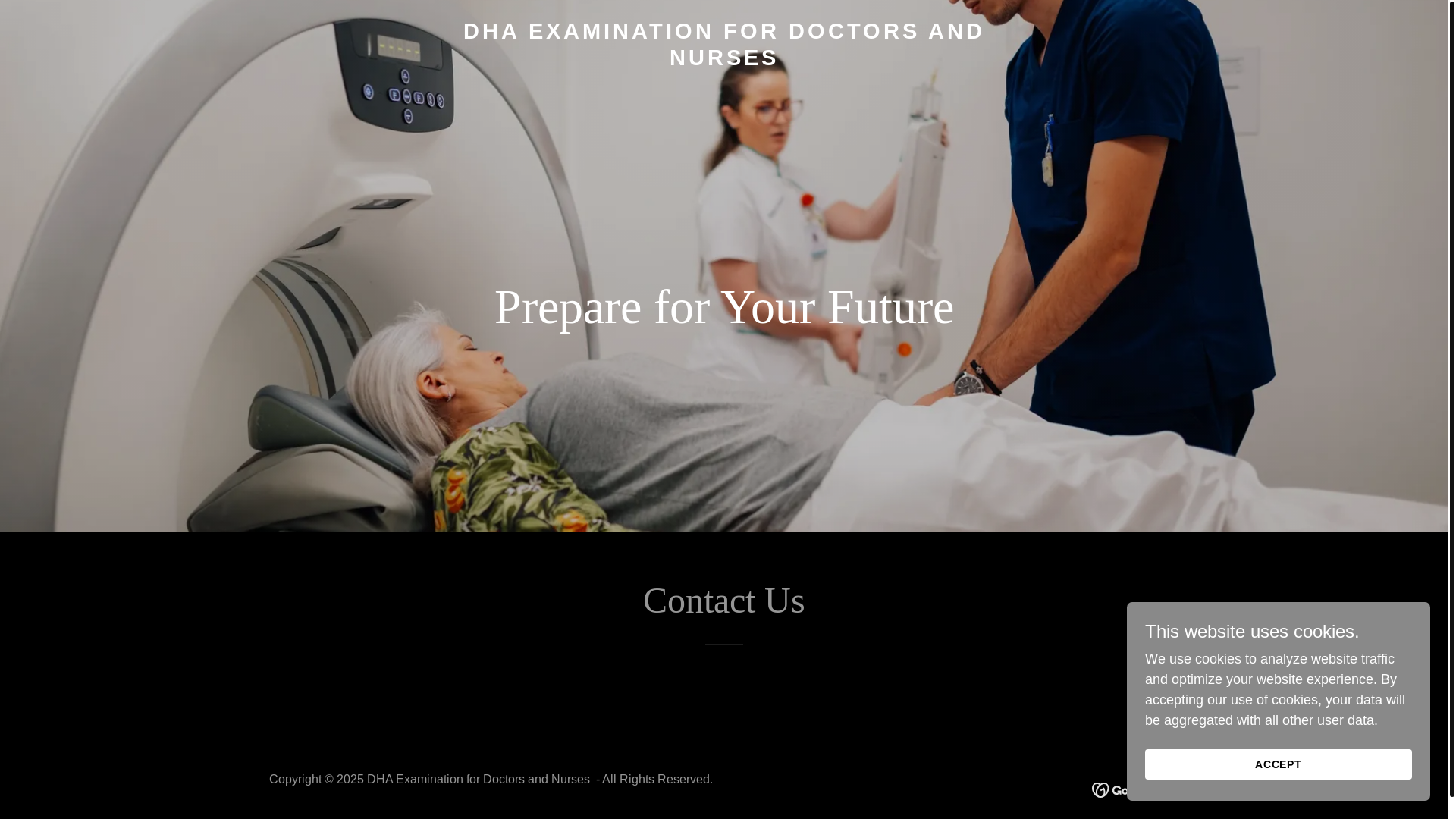 website screenshot of https://dhaexamination.com/