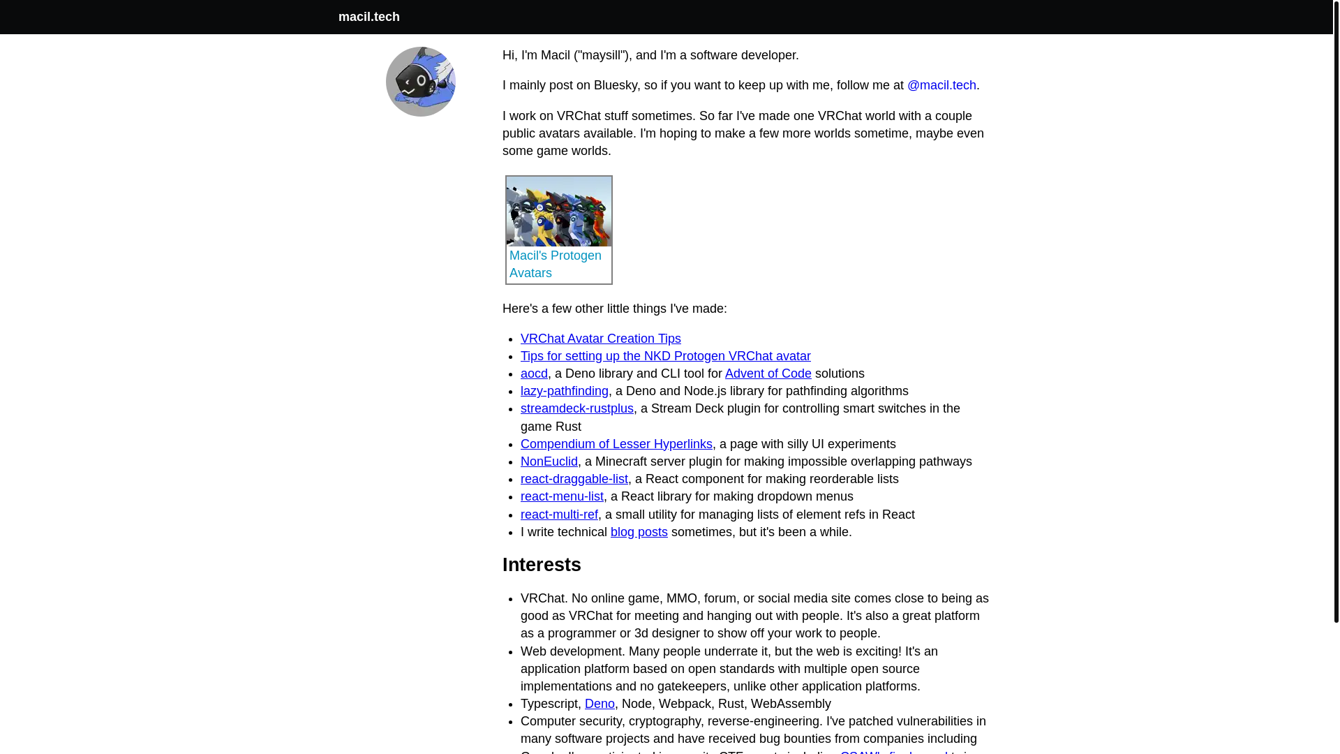 website screenshot of https://macil-tech.pages.dev/