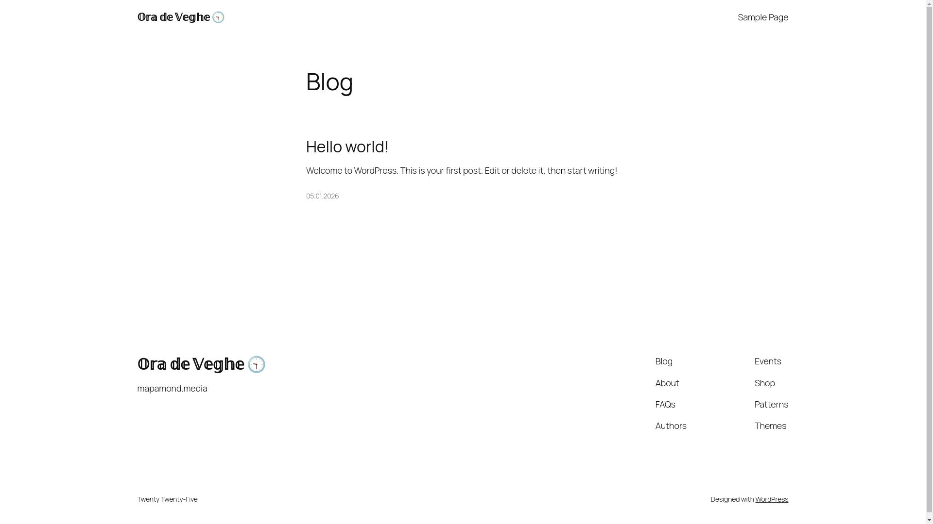 website screenshot of https://oradeveghe.ro/