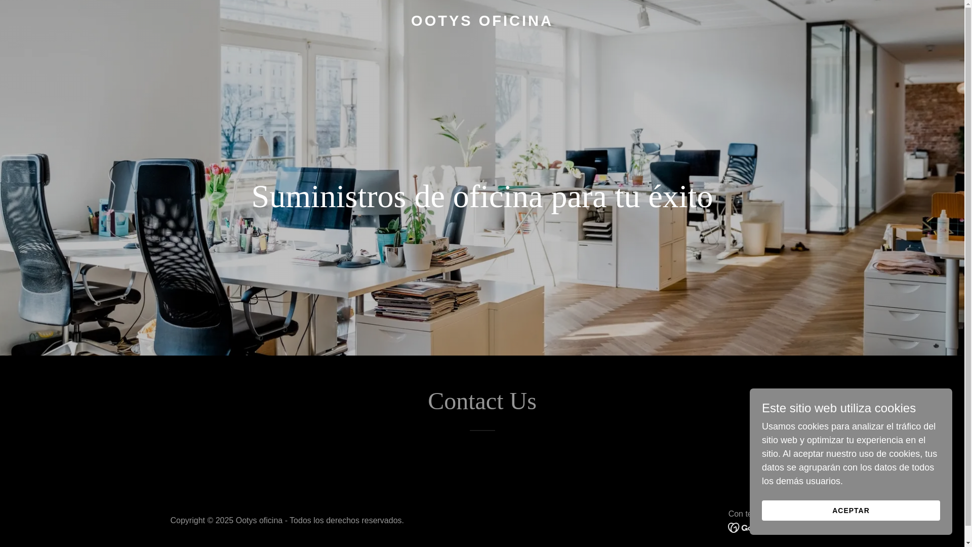 website screenshot of https://ootysoficina.com/