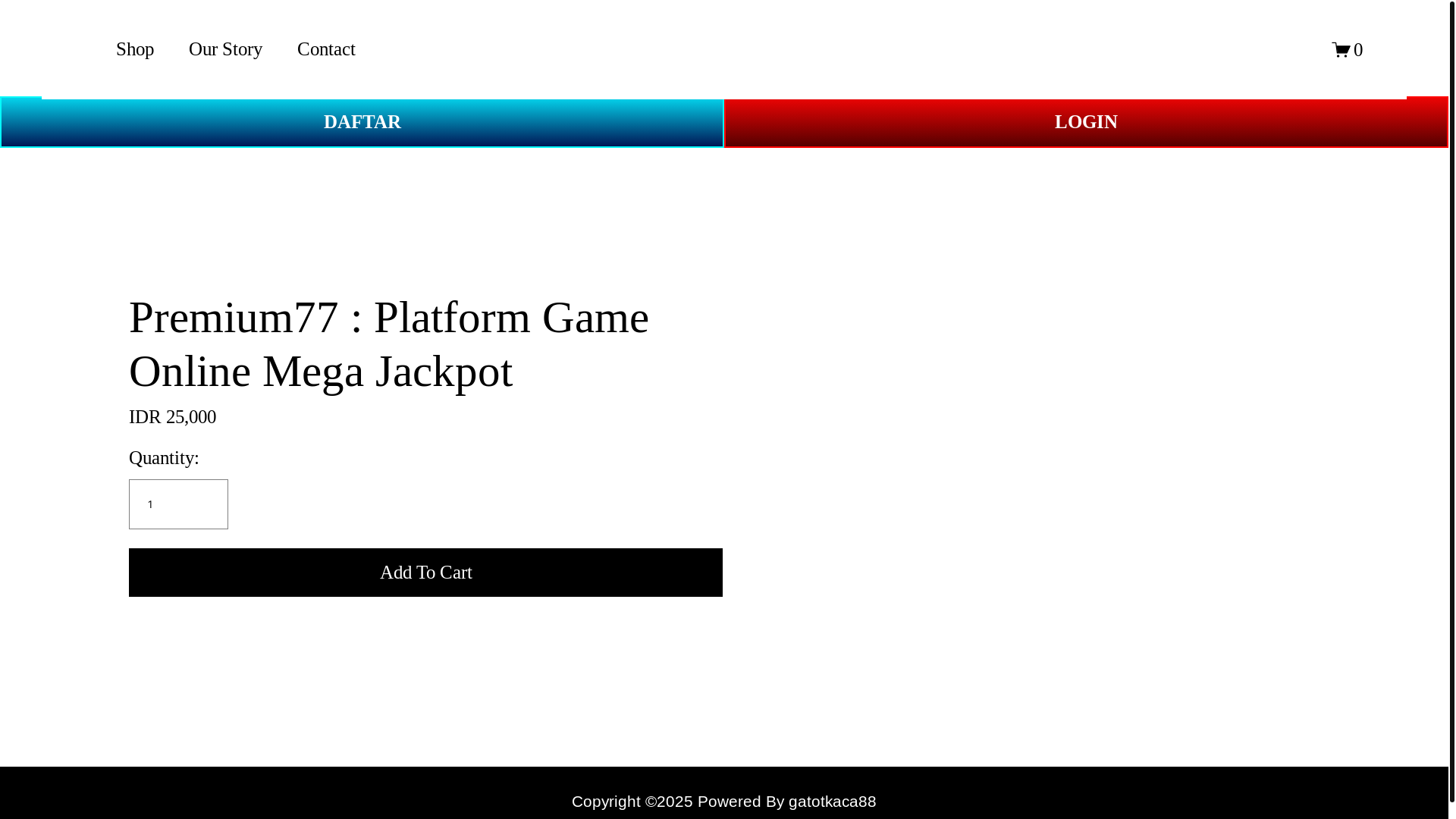 website screenshot of https://gatotkaca88x.com/