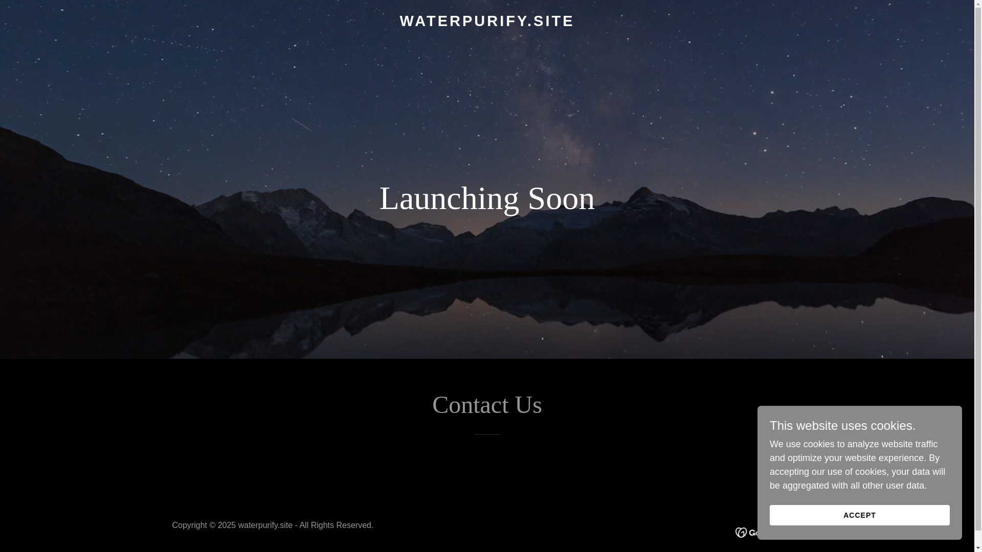 website screenshot of https://waterpurify.site/