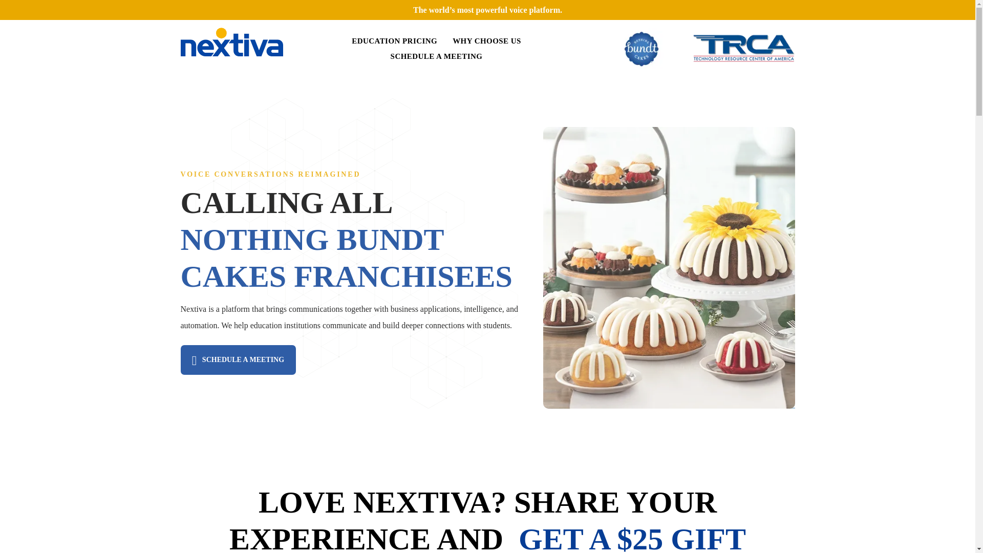 website screenshot of https://nothingbundtcakes-nextiva.com/