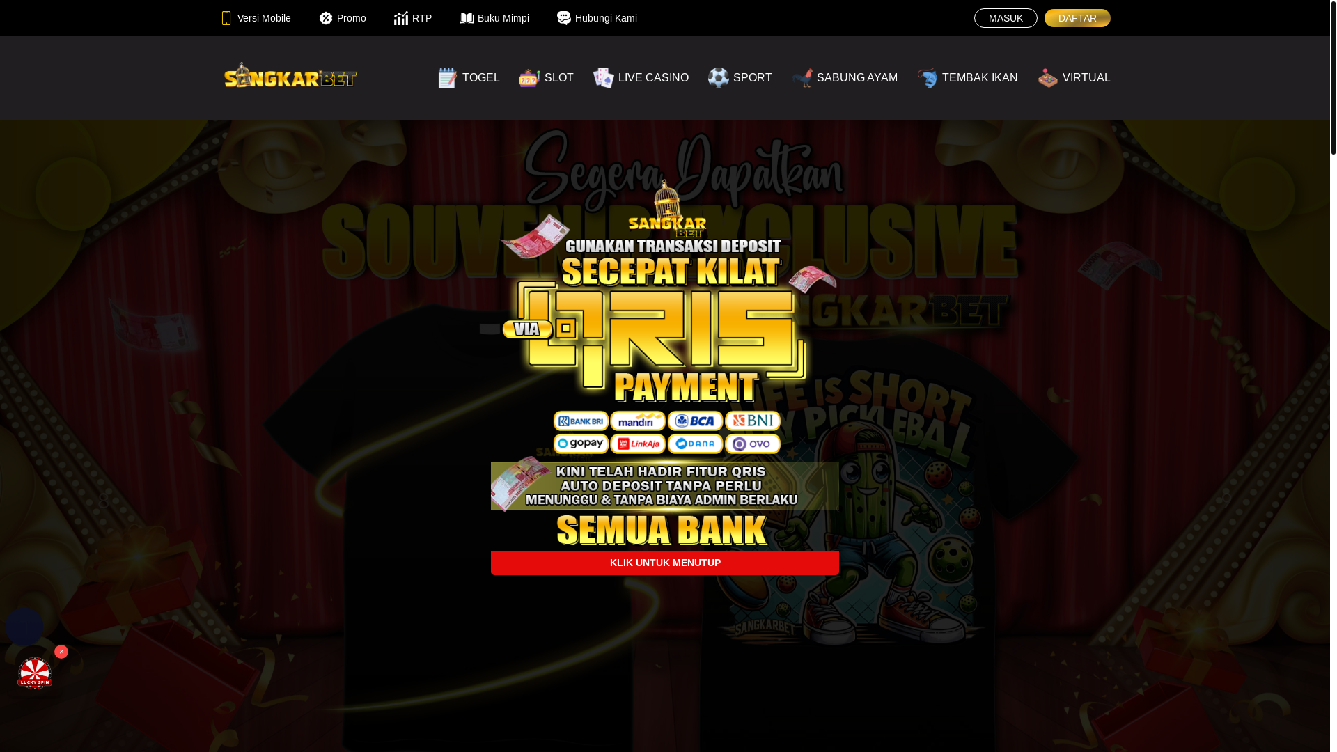 website screenshot of https://sangkarsore.xyz/