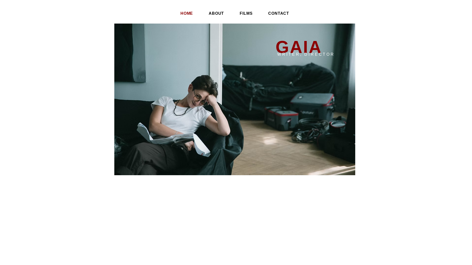 website screenshot of https://filmsbygaia.com/
