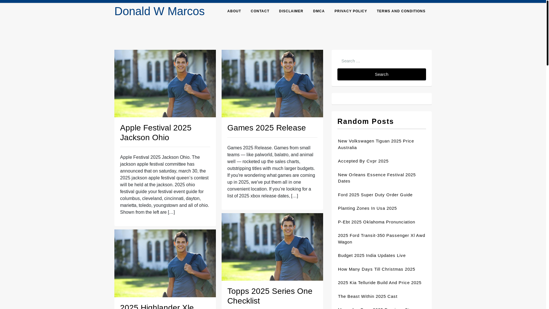website screenshot of https://donaldwmarcose.pages.dev/