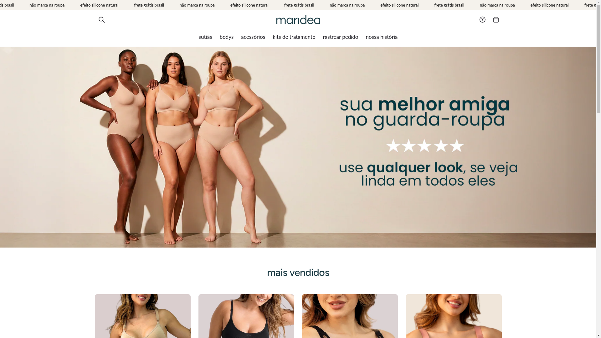 website screenshot of https://maridea.com.br/