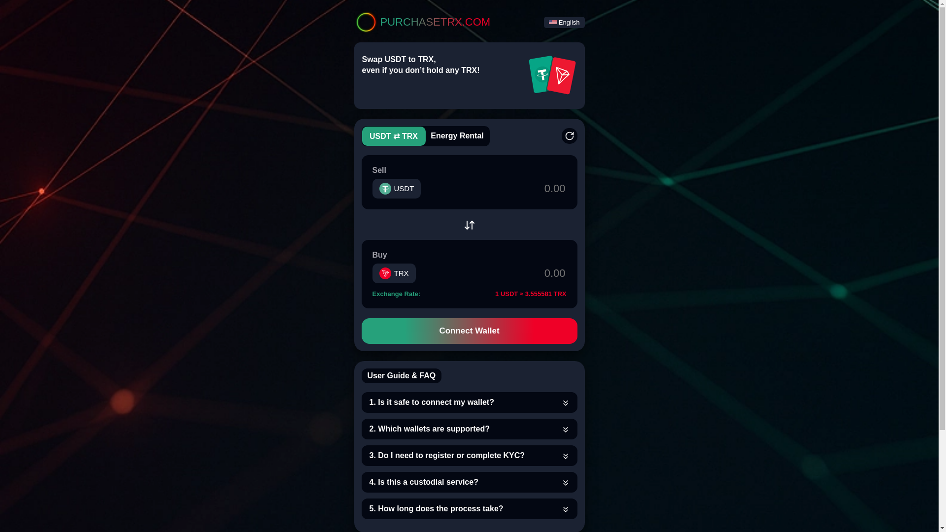 website screenshot of https://purchasetrx.com/