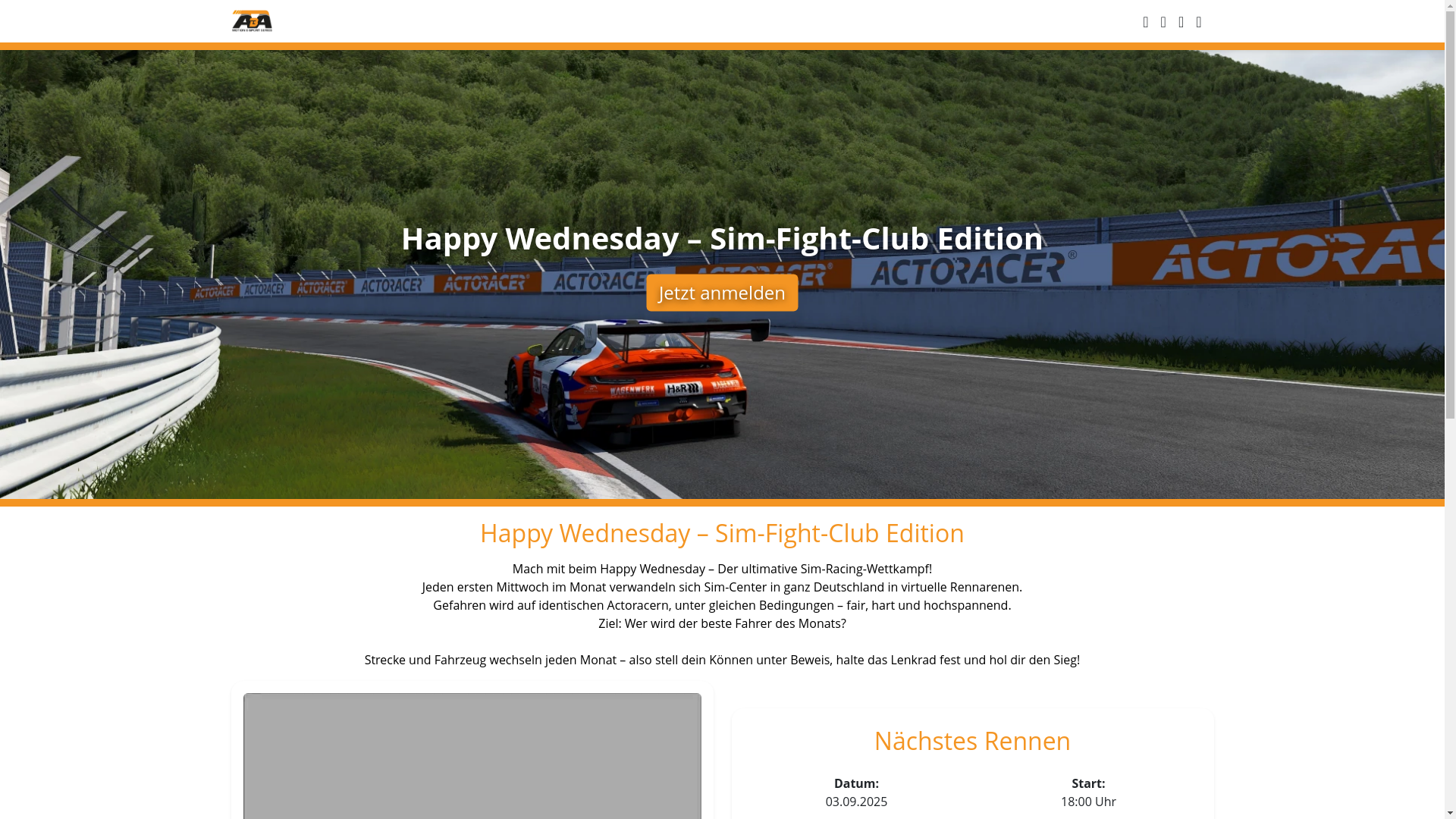 website screenshot of https://aba-anmeldung.de/