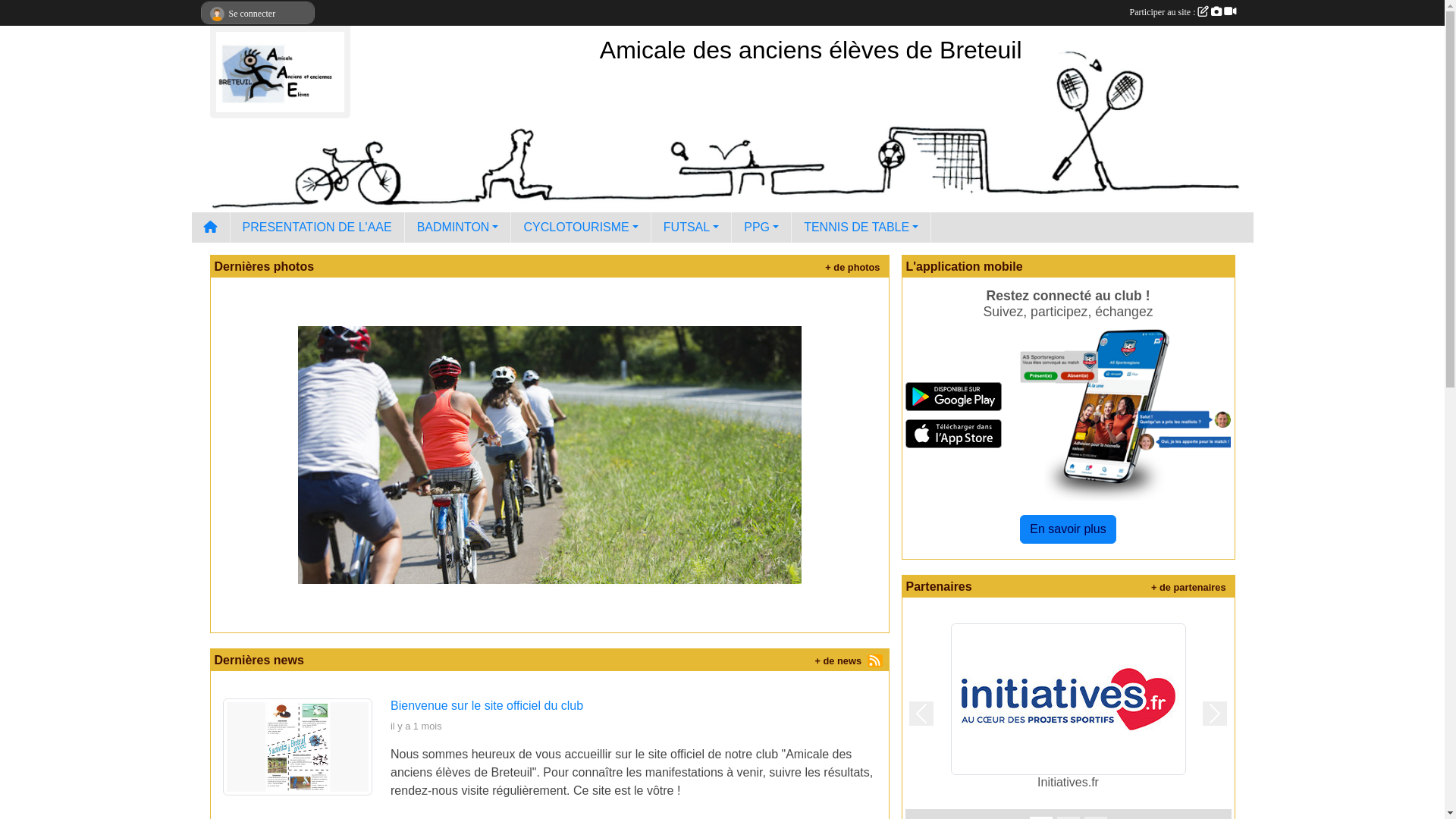 website screenshot of https://aaebreteuil.fr/
