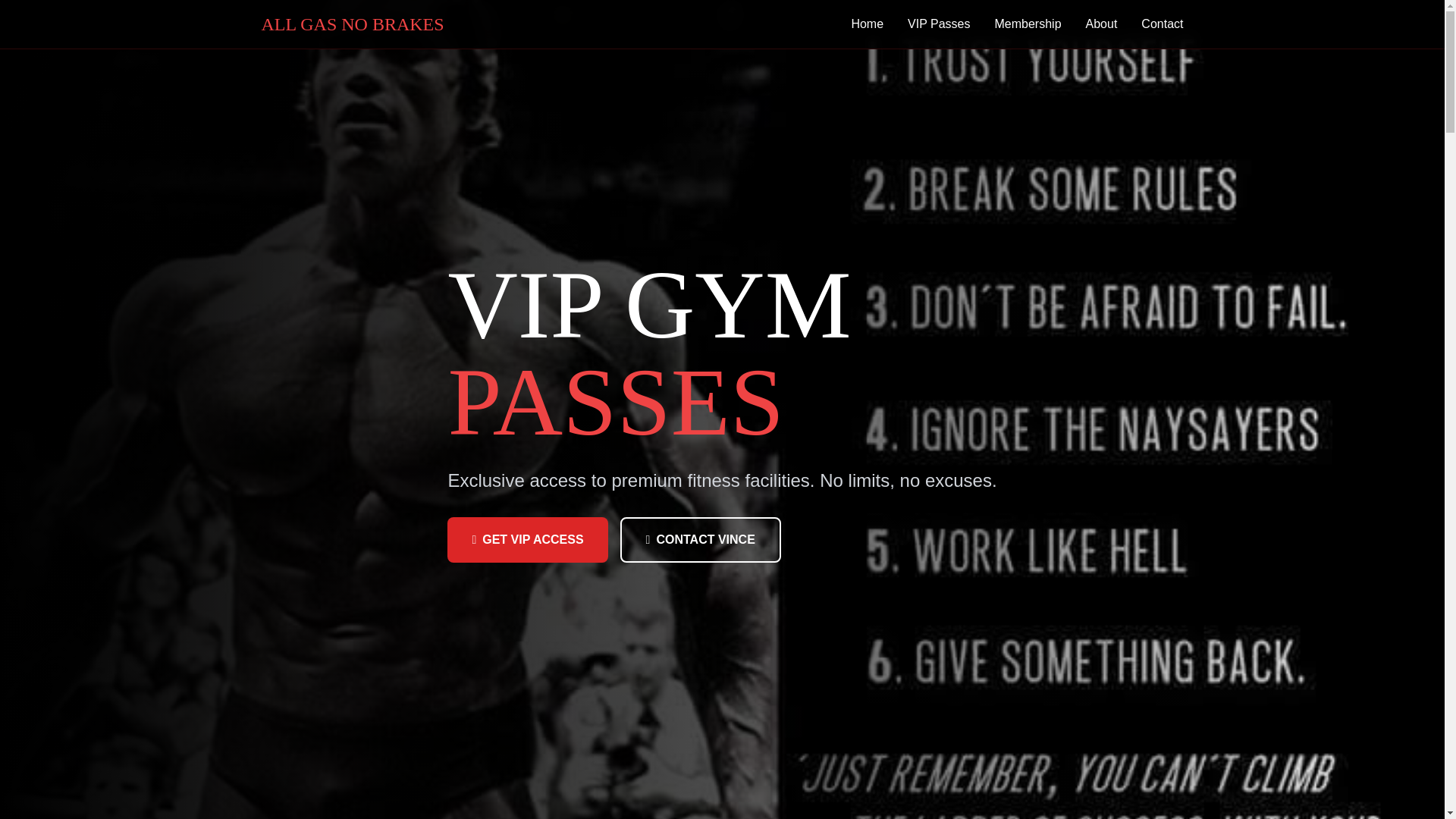 website screenshot of https://all-gas-no-brakes-gym.com/