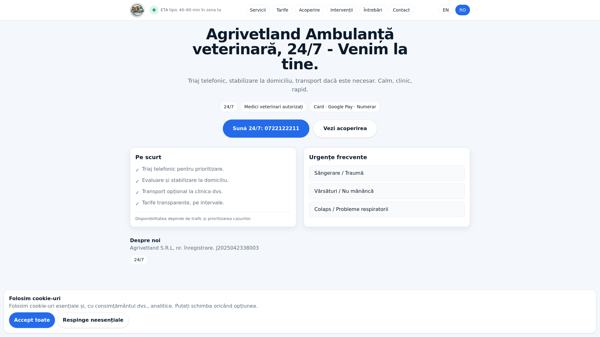 website screenshot of https://agrivetland.pages.dev/