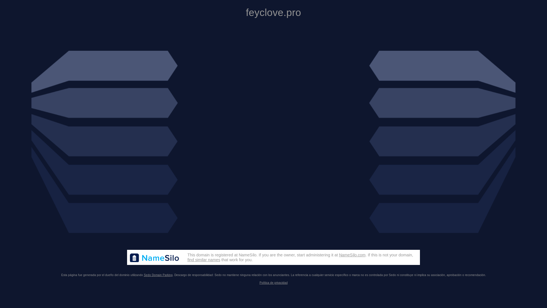 website screenshot of https://feyclove.pro/