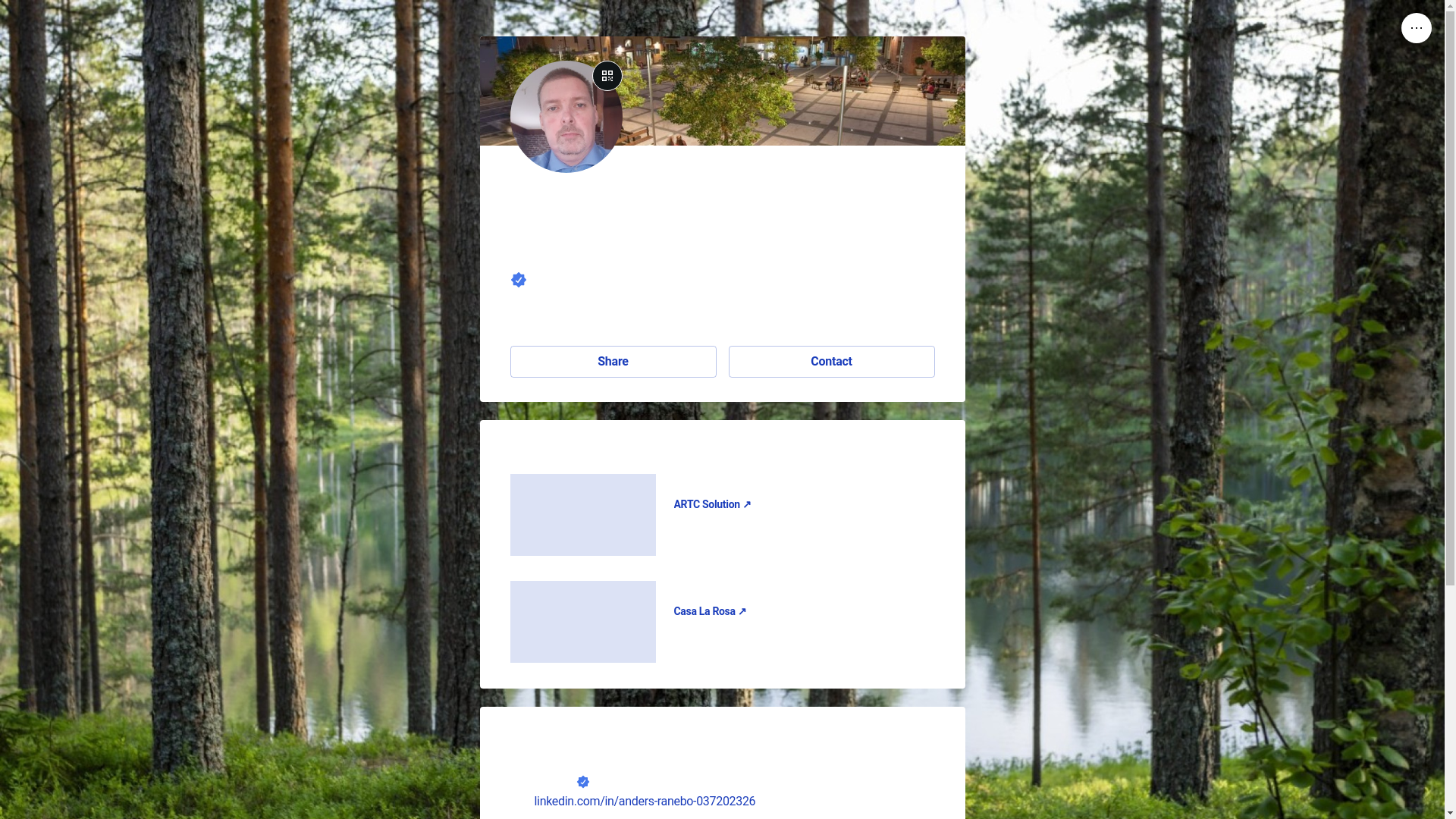 website screenshot of https://andersranebo.link/