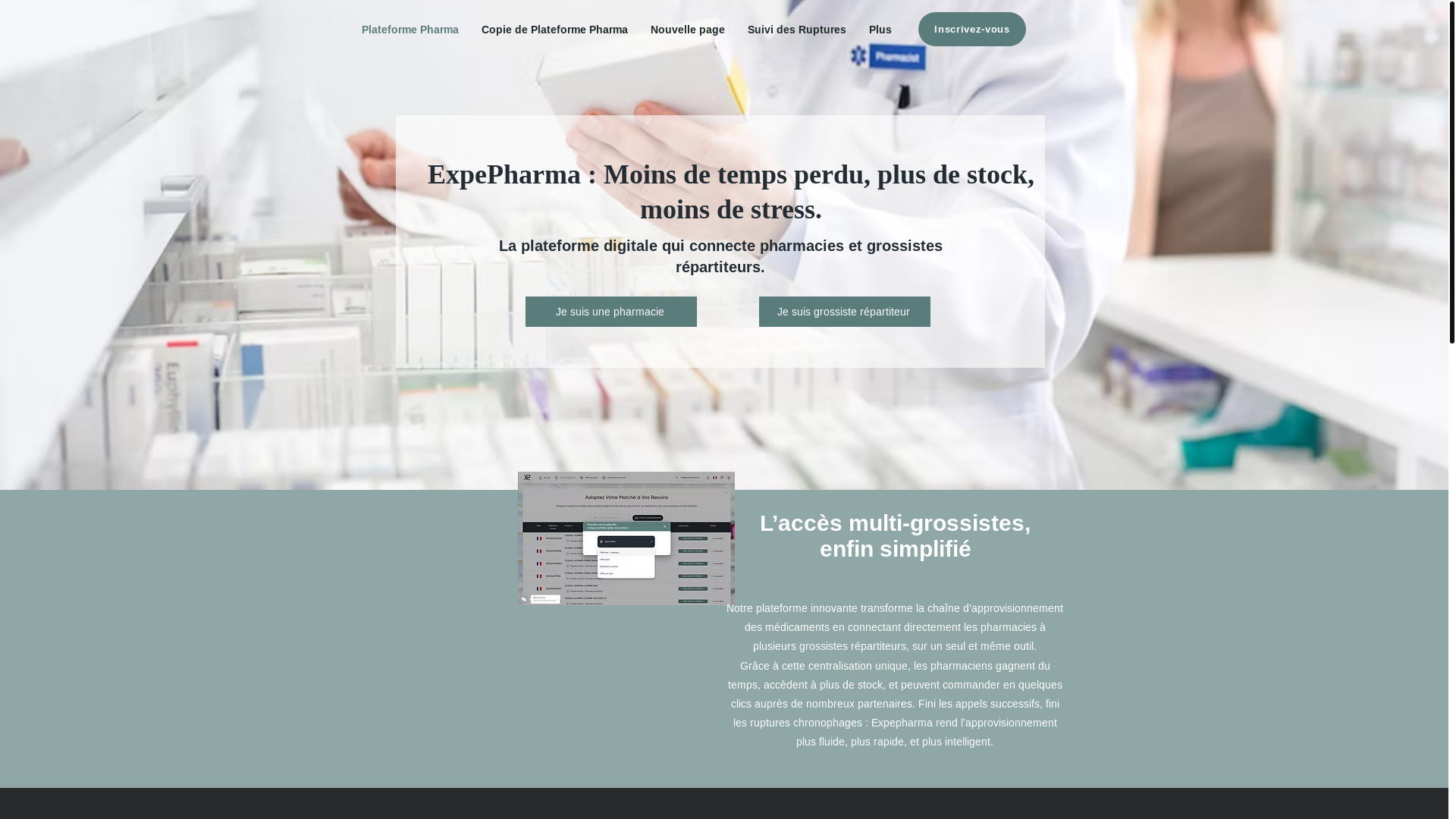 website screenshot of https://connect-expepharma.com/