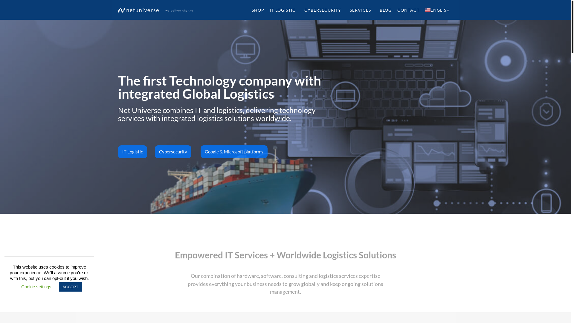 website screenshot of https://netuniverseperu.com/