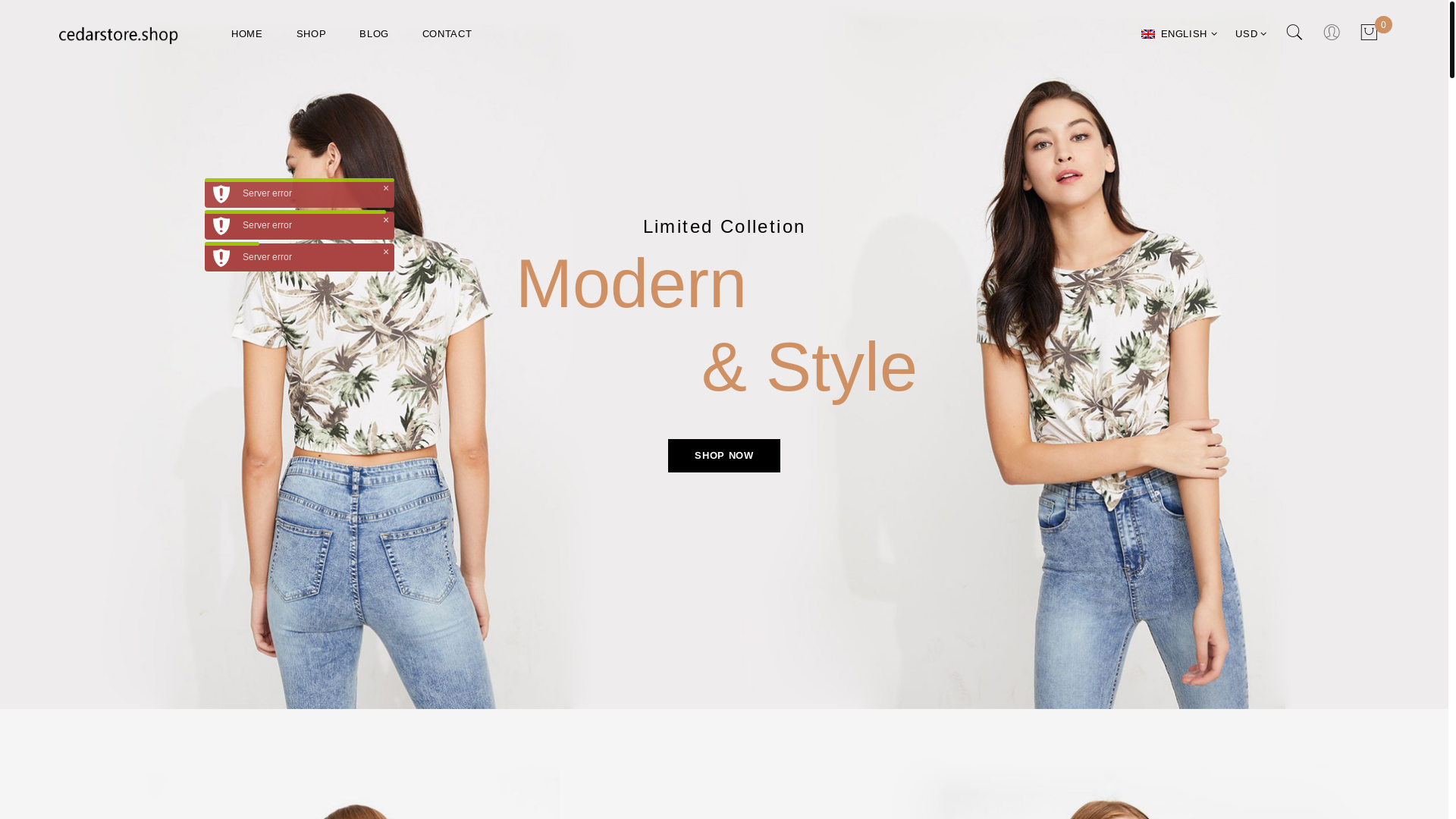 website screenshot of https://cedarstore.pages.dev/