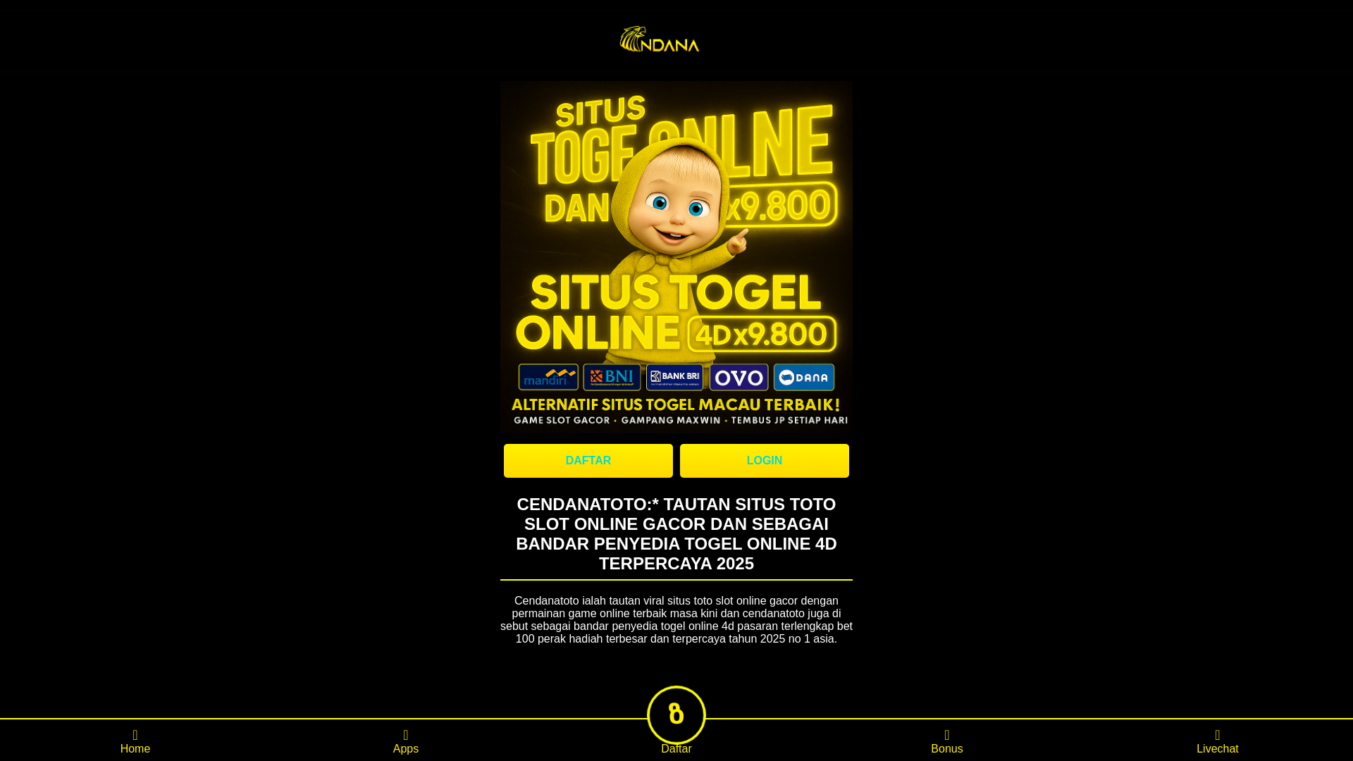 website screenshot of https://pemberontak-toto.pages.dev/