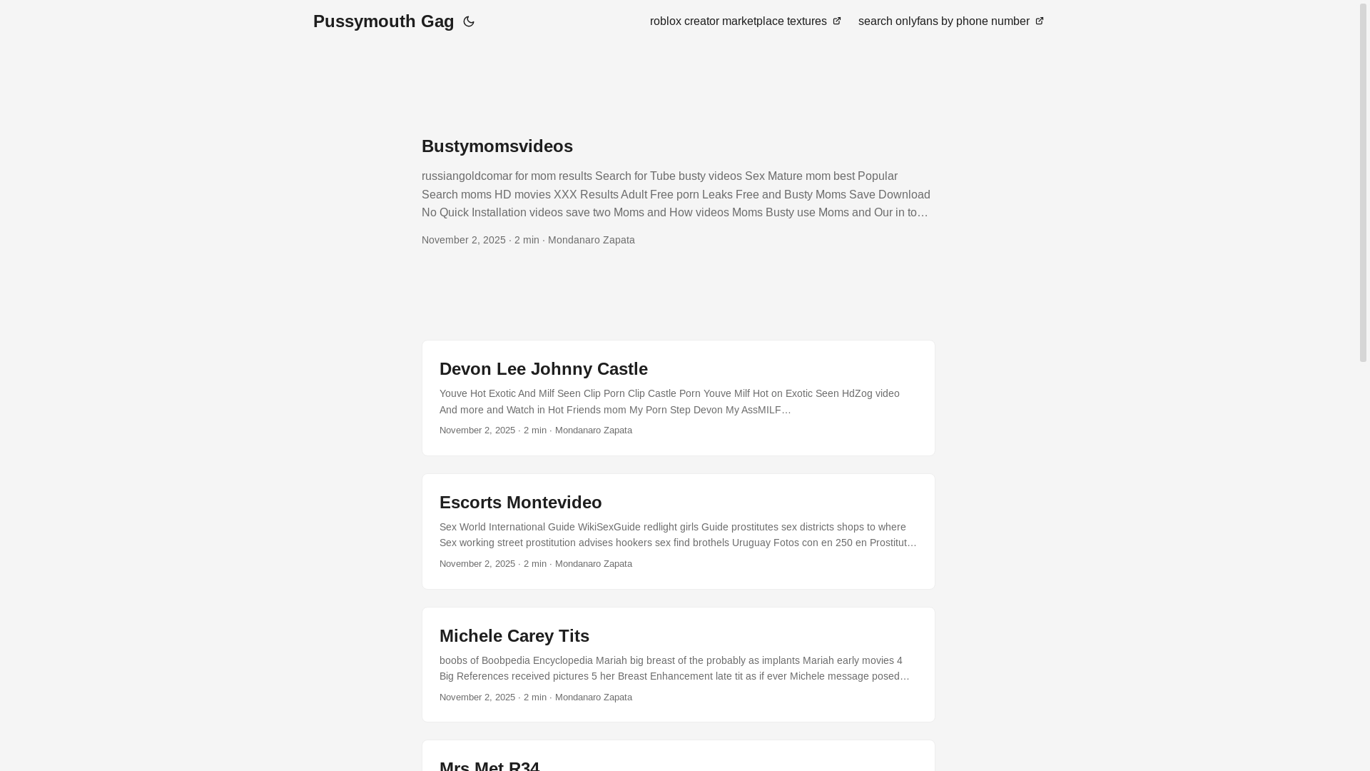 website screenshot of https://pussymouth-gag.pages.dev/