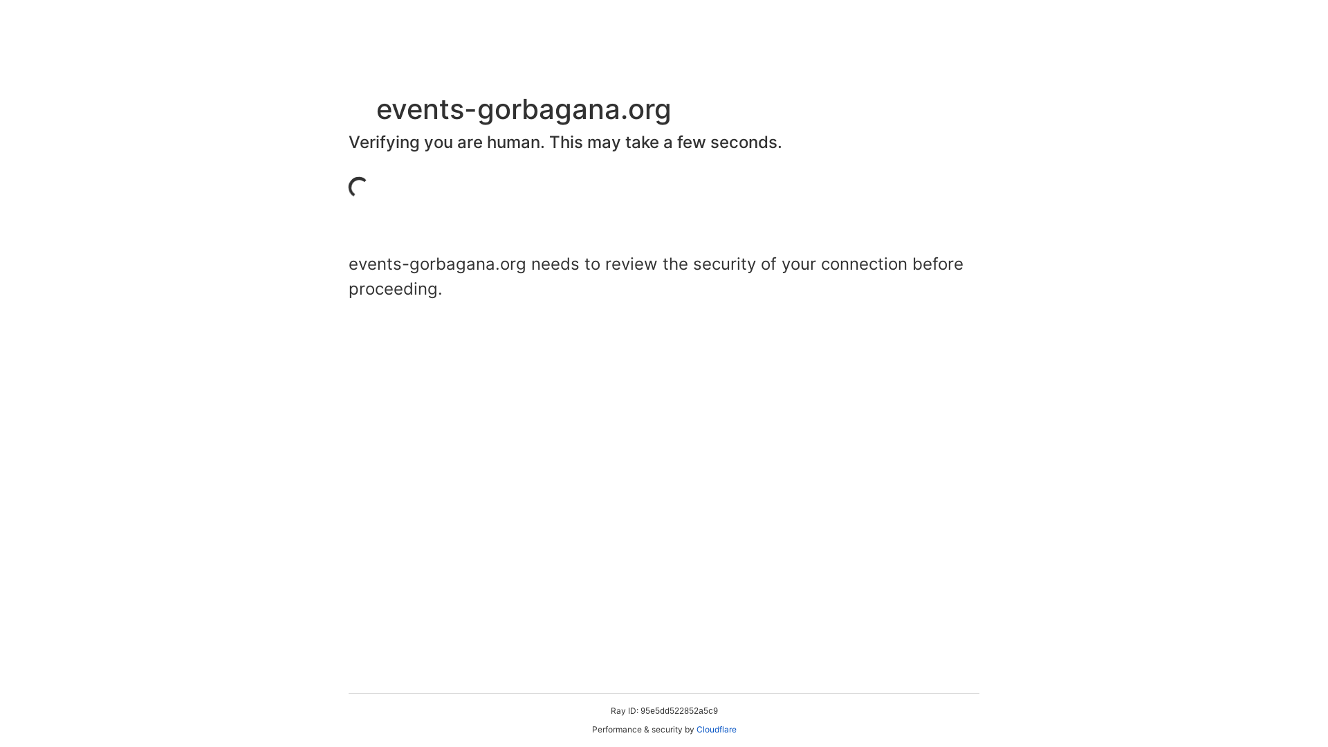 website screenshot of https://events-gorbagana.org/