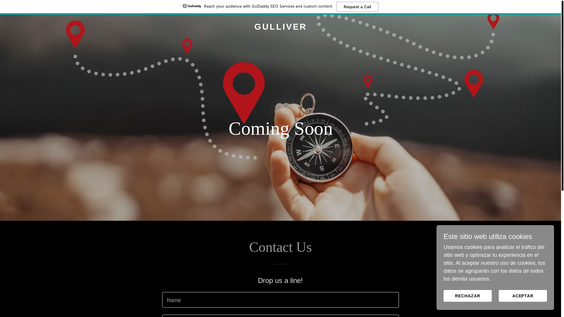 website screenshot of https://wearegulliver.com/