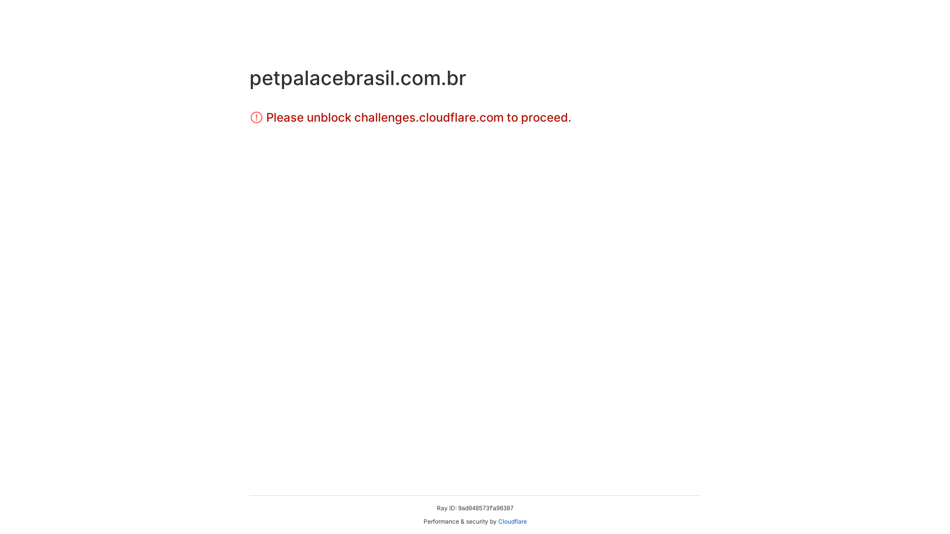 website screenshot of https://petpalacebrasil.com.br/