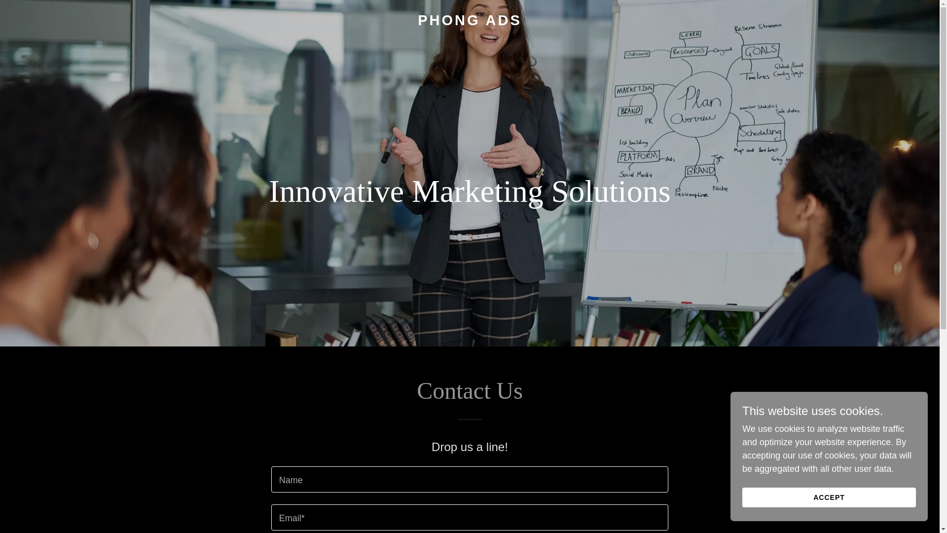 website screenshot of https://phongads.site/