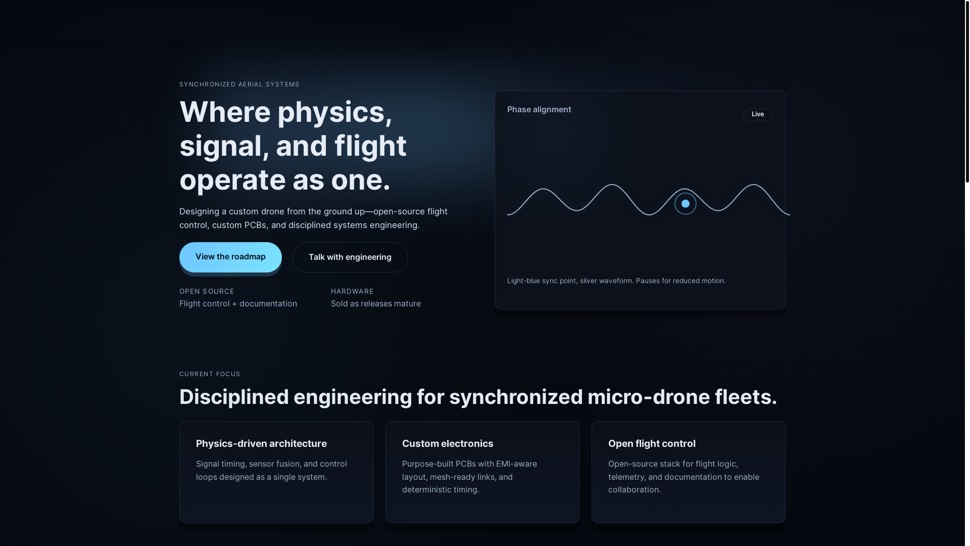 website screenshot of https://phasesky-website.pages.dev/
