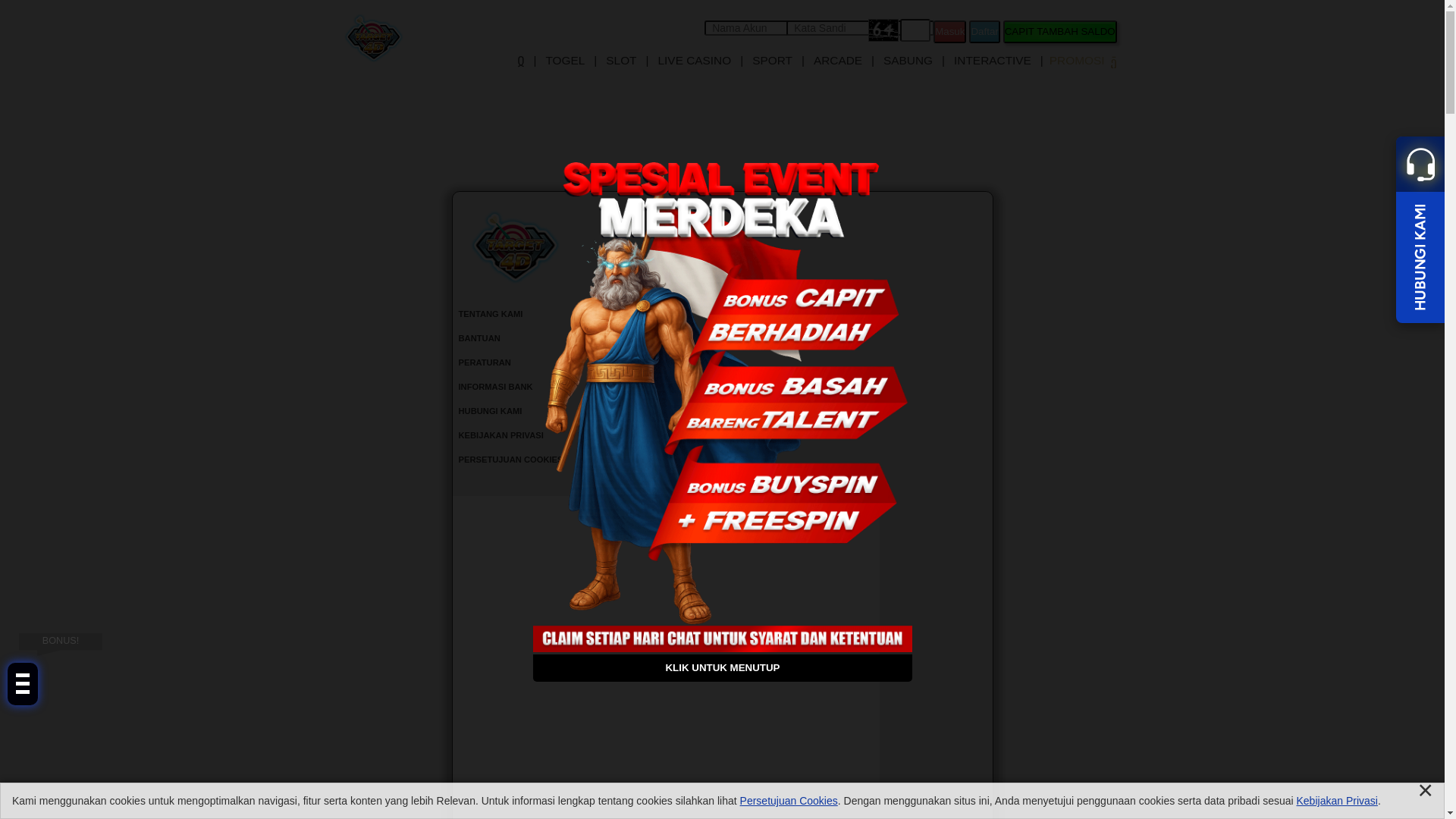 website screenshot of https://targetberjuang.store/