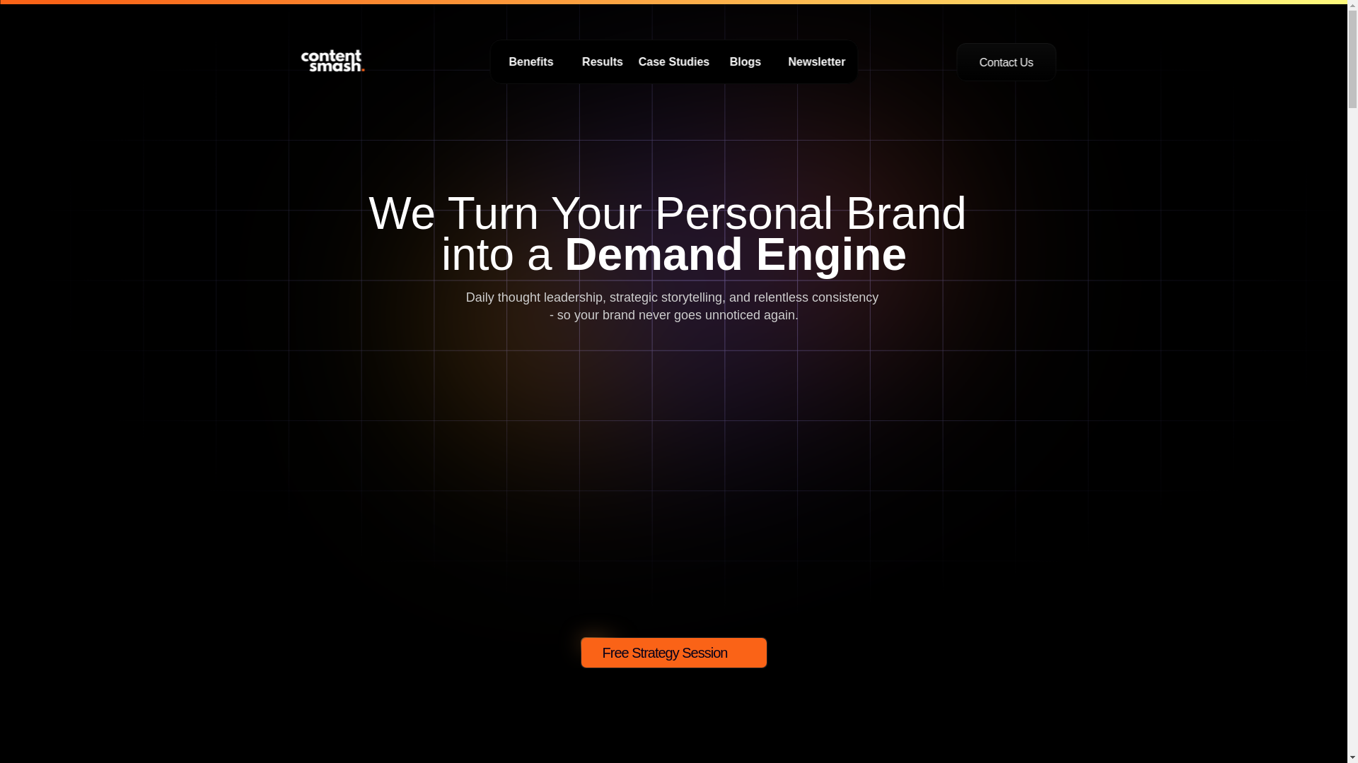 website screenshot of https://teamcontentsmash.com/