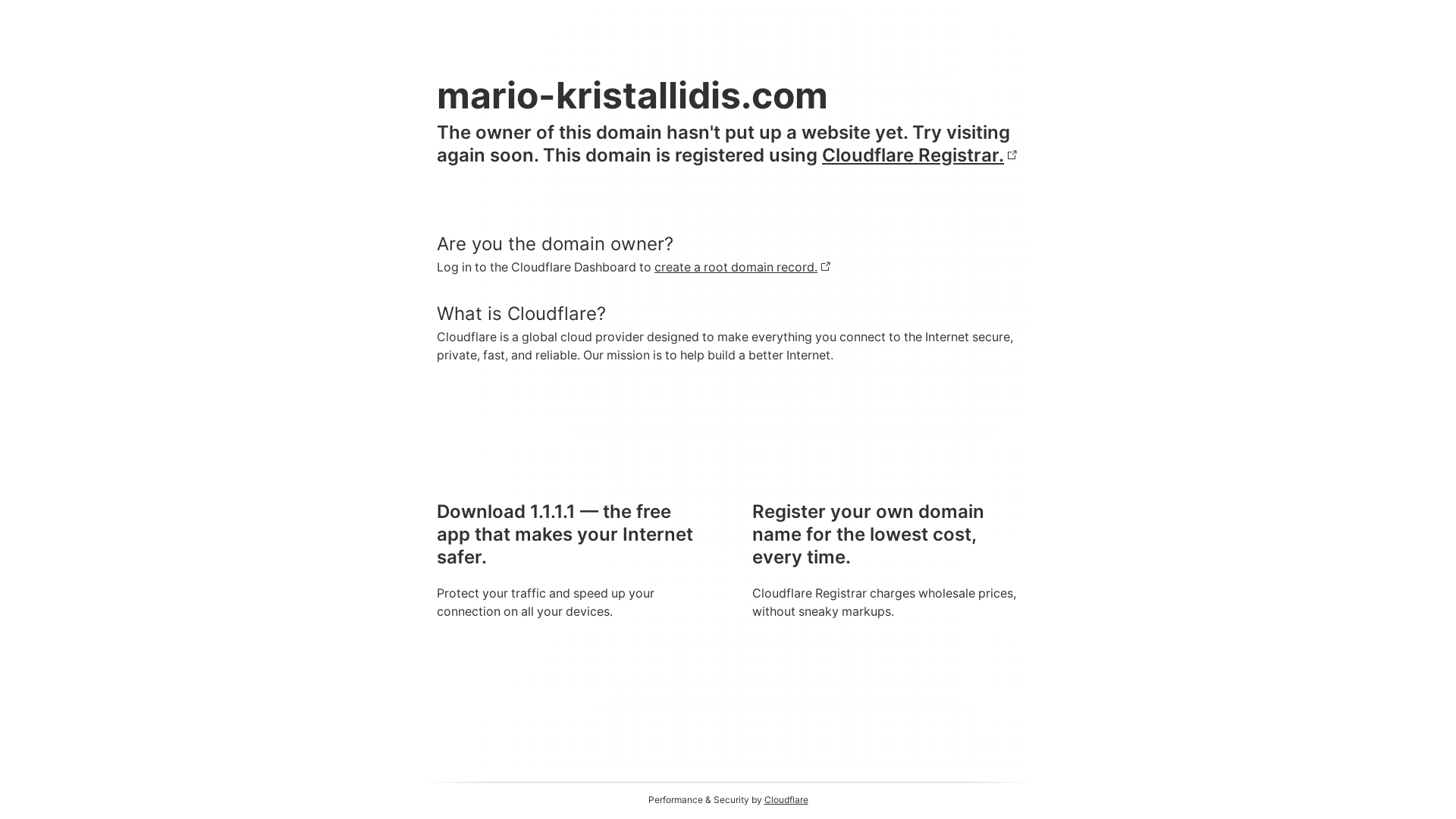 website screenshot of https://mario-kristallidis.com/