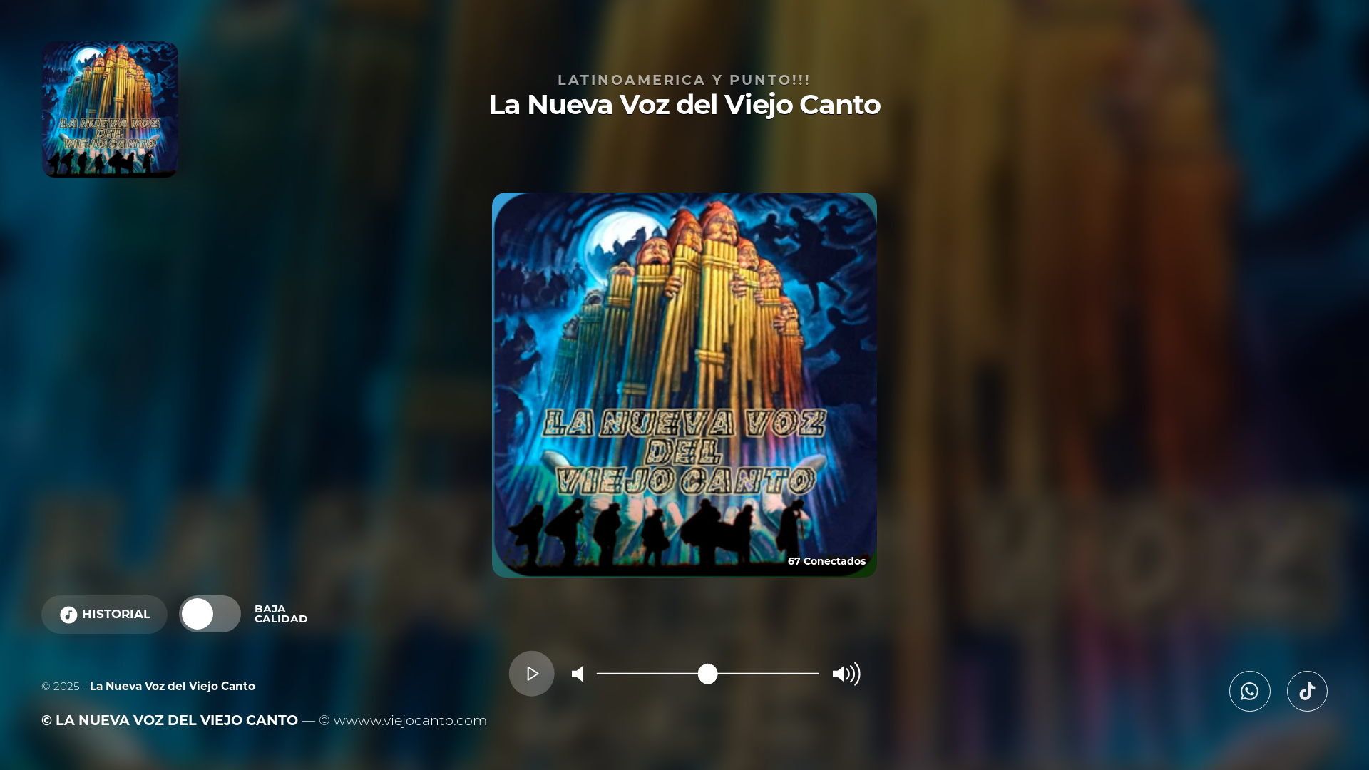 website screenshot of https://viejocanto.com/