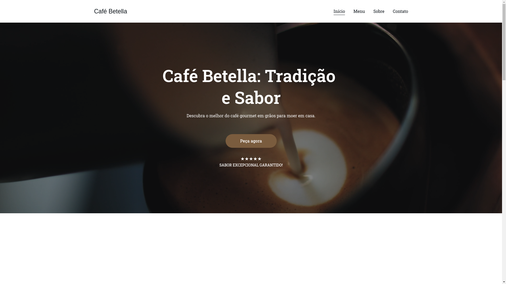 website screenshot of https://cafebetella.com.br/