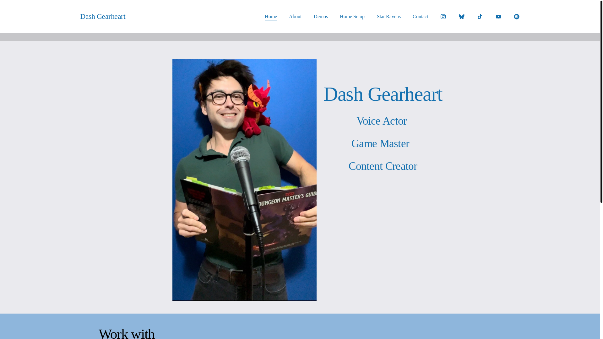 website screenshot of https://danieljgierhart.com/