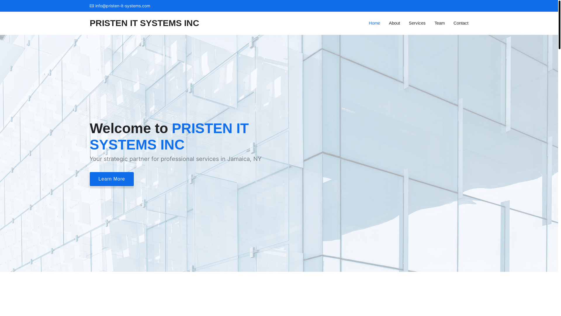 website screenshot of https://pristen-it-systems.pages.dev/