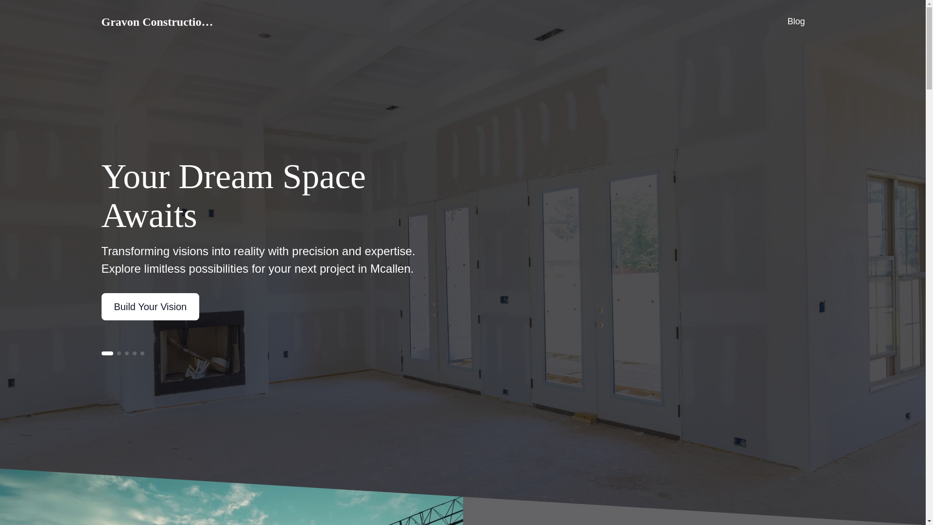 website screenshot of https://gravonconstructioncompany.com/