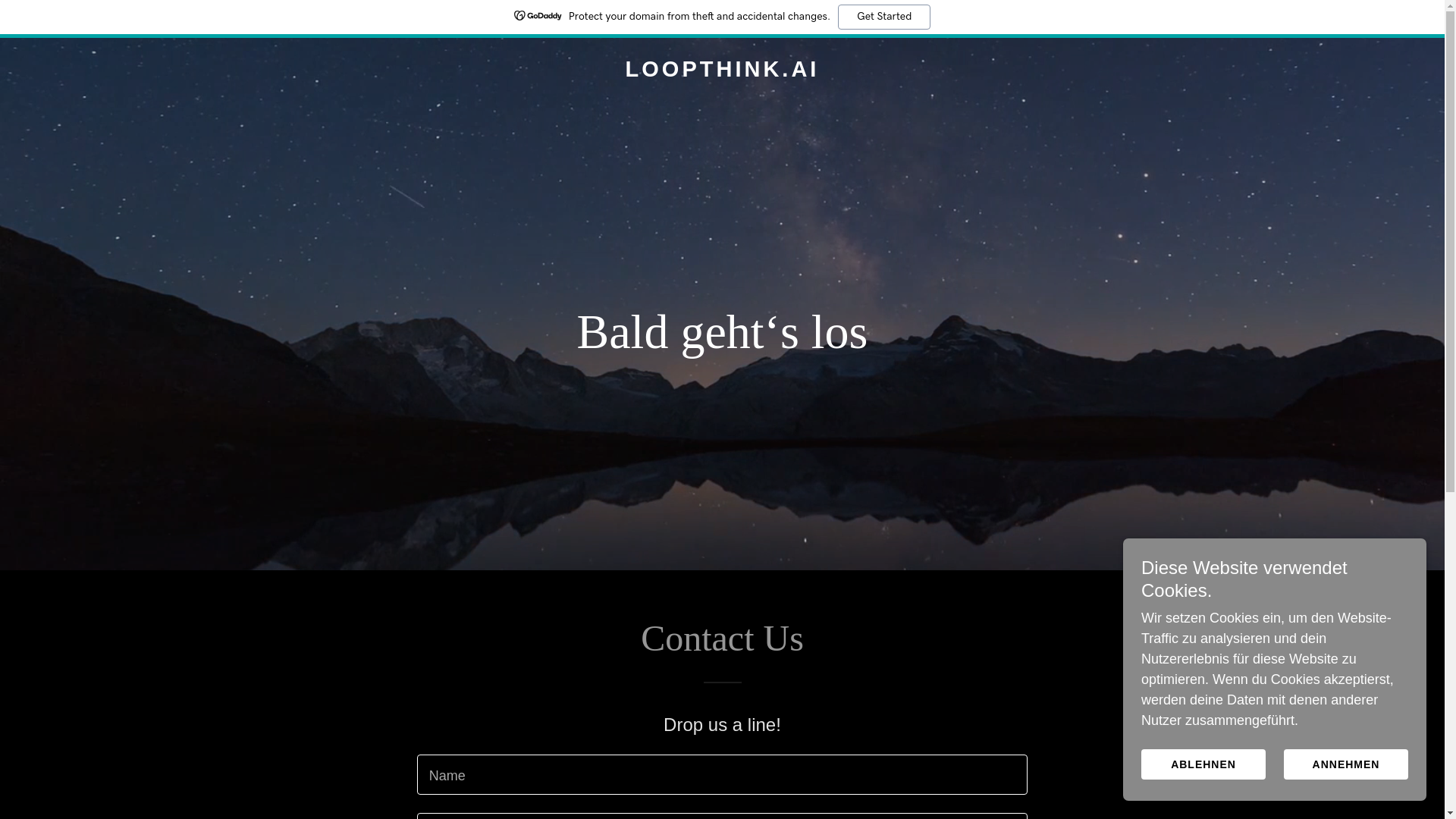 website screenshot of https://loopthink.ai/
