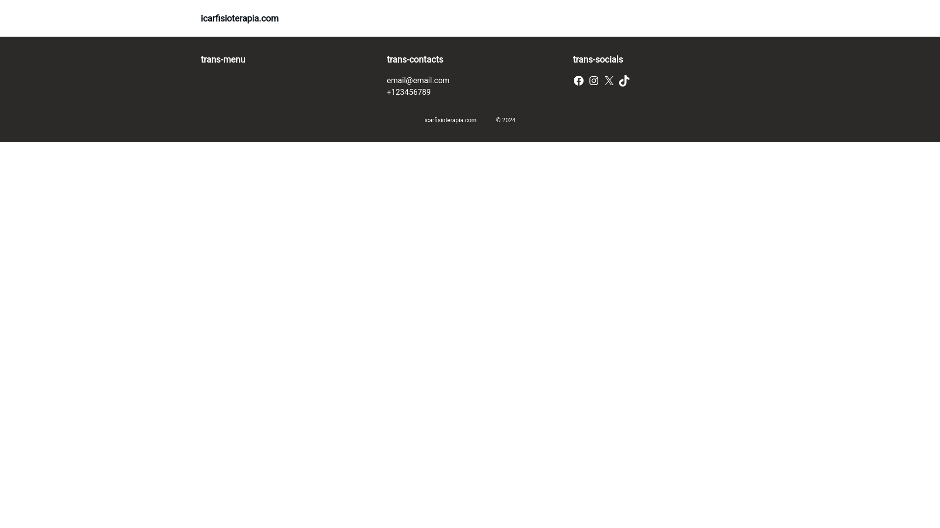 website screenshot of https://icarfisioterapia.com/