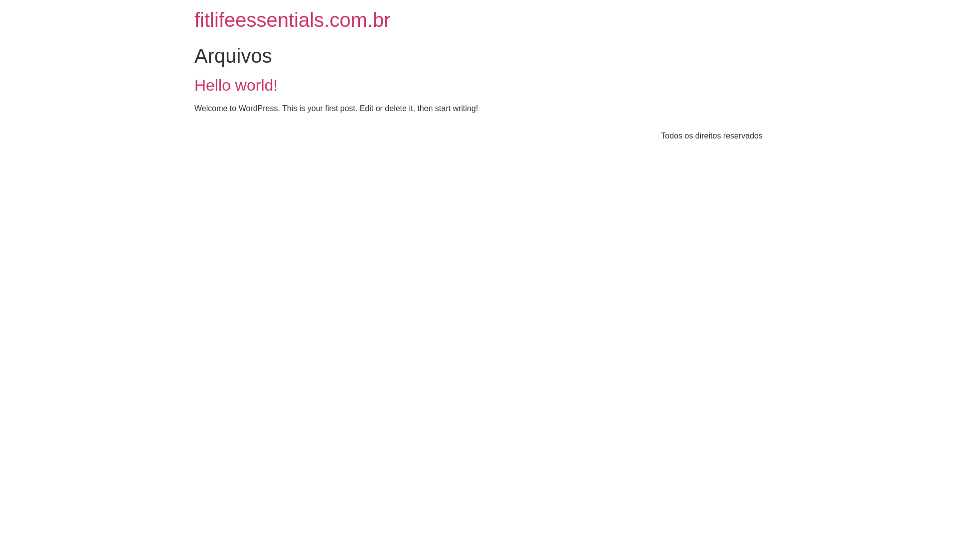 website screenshot of https://fitlifeessentials.com.br/