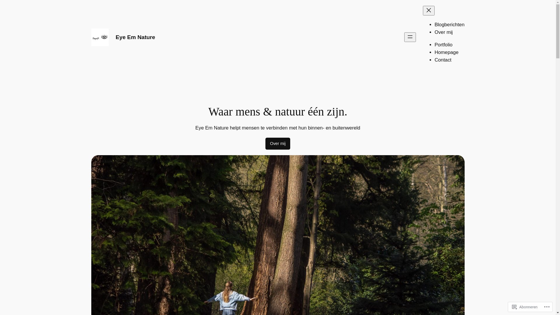 website screenshot of https://eyeemnature.nl/