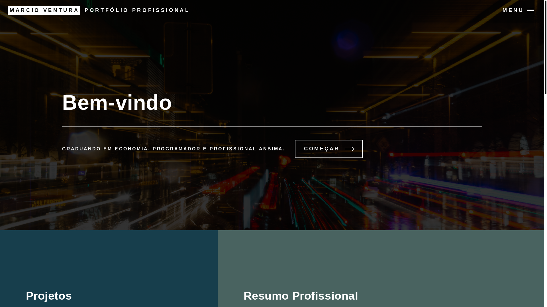 website screenshot of https://marcioventura.com.br/