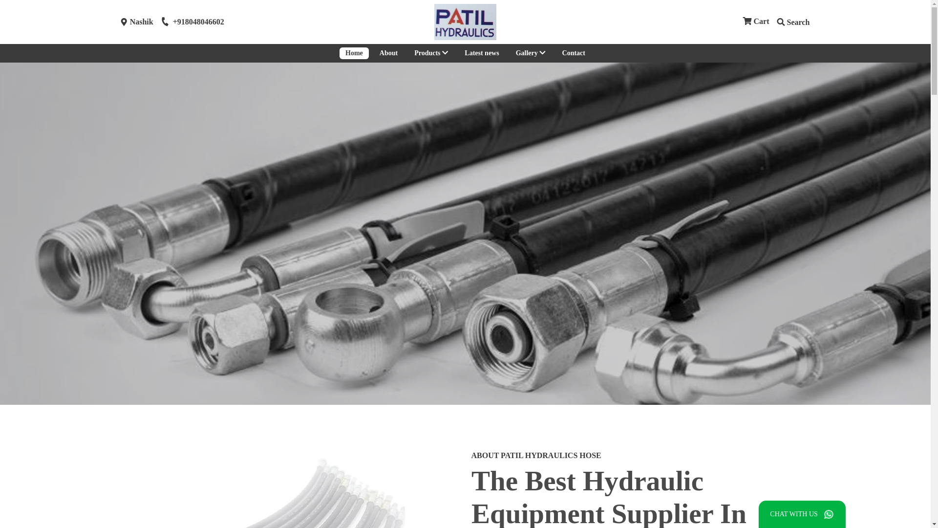 website screenshot of https://patilhydraulicspares.com/