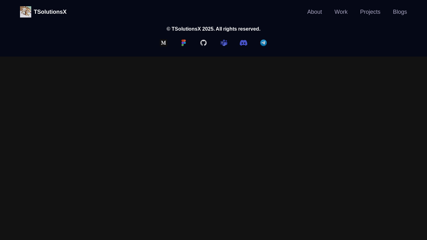 website screenshot of https://techsolutionsx.vercel.app/