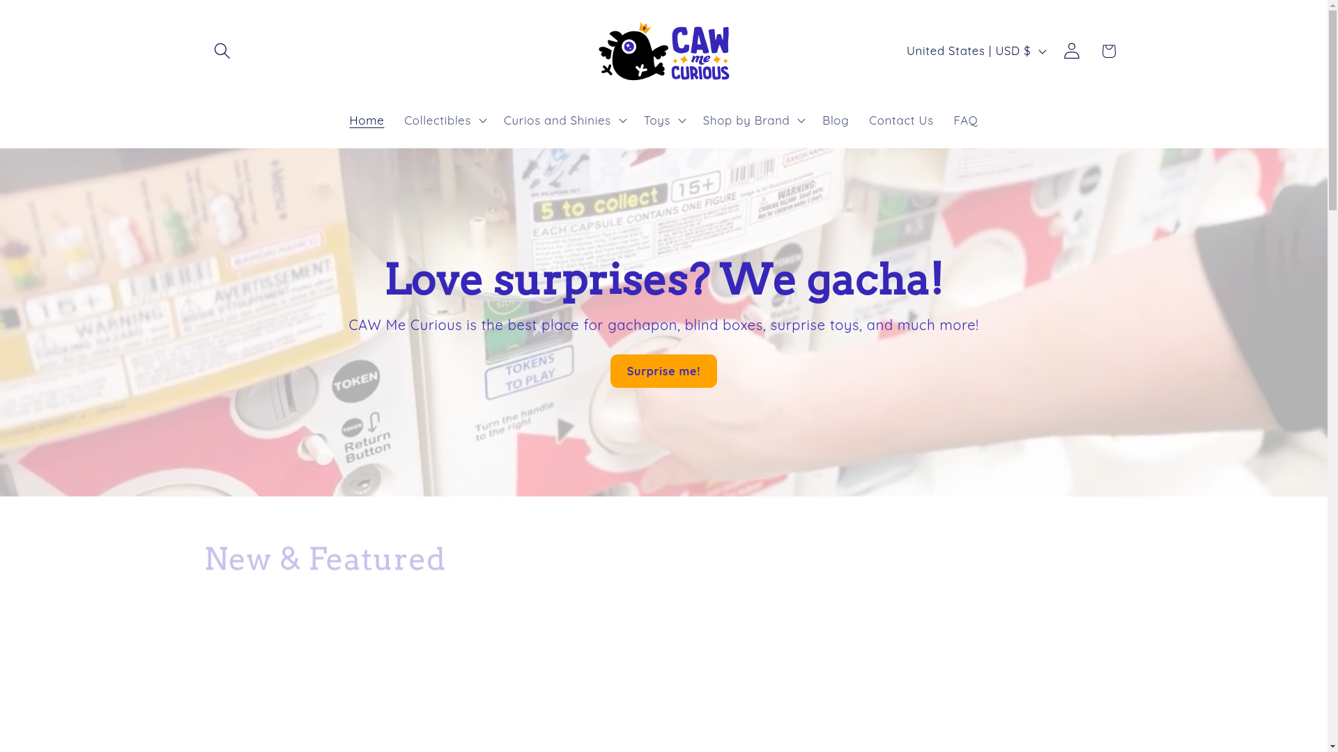 website screenshot of https://cawmecurios.com/