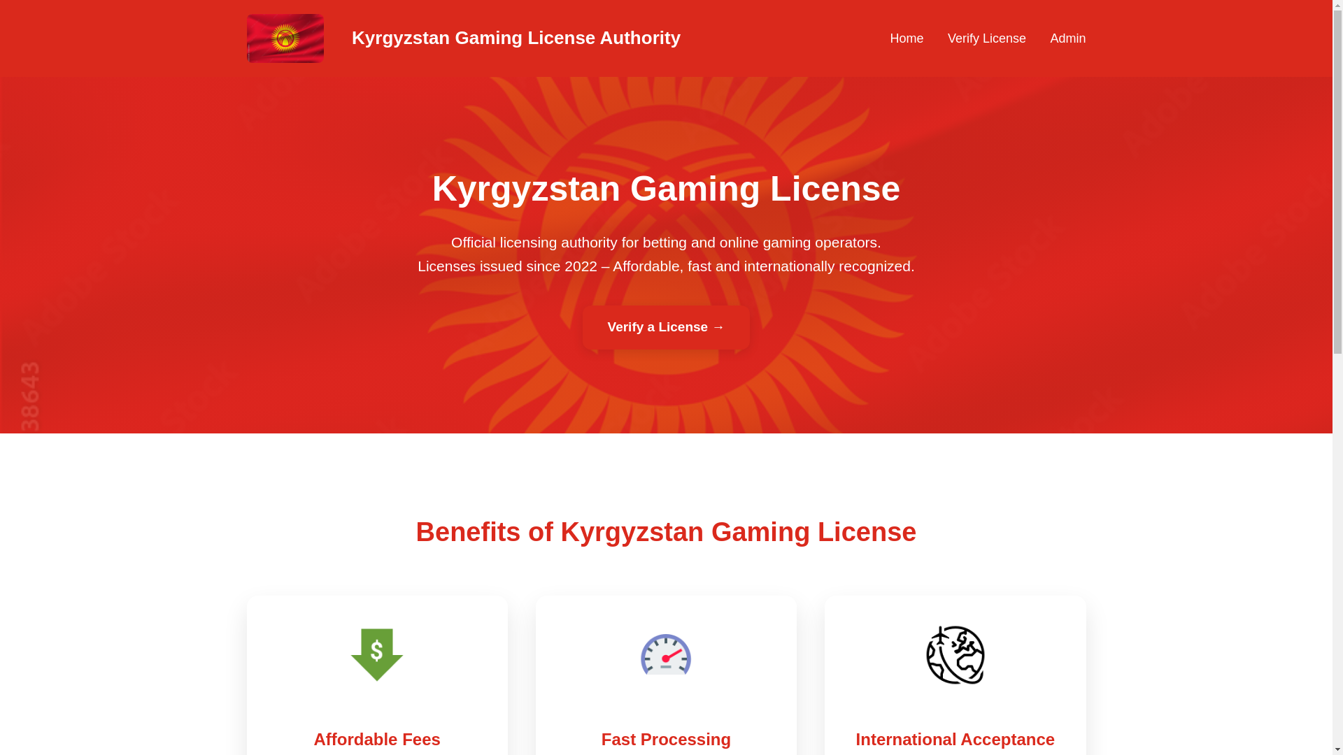 website screenshot of https://krygyzlicense.com/