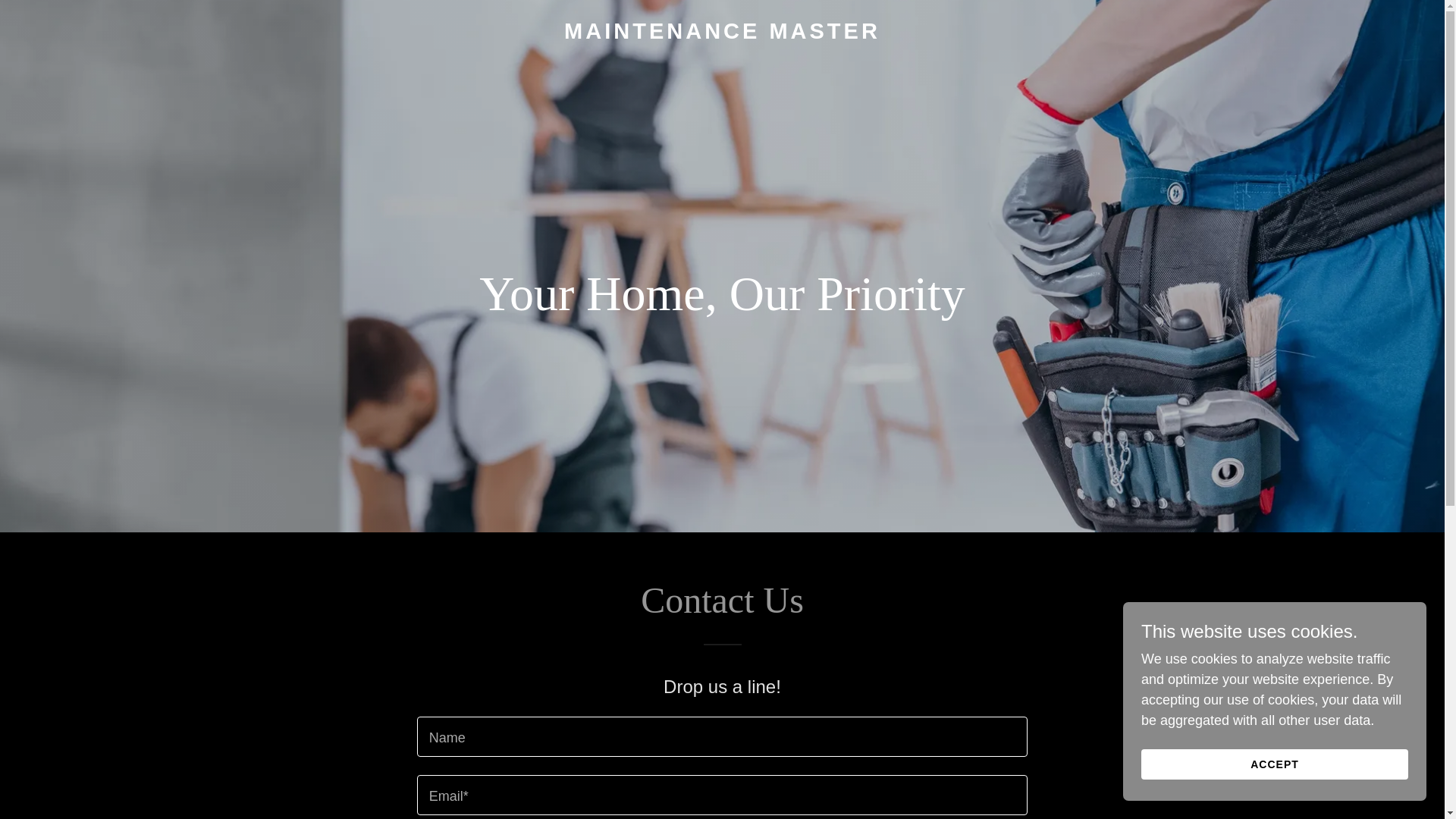 website screenshot of https://maintenancemaster.co/