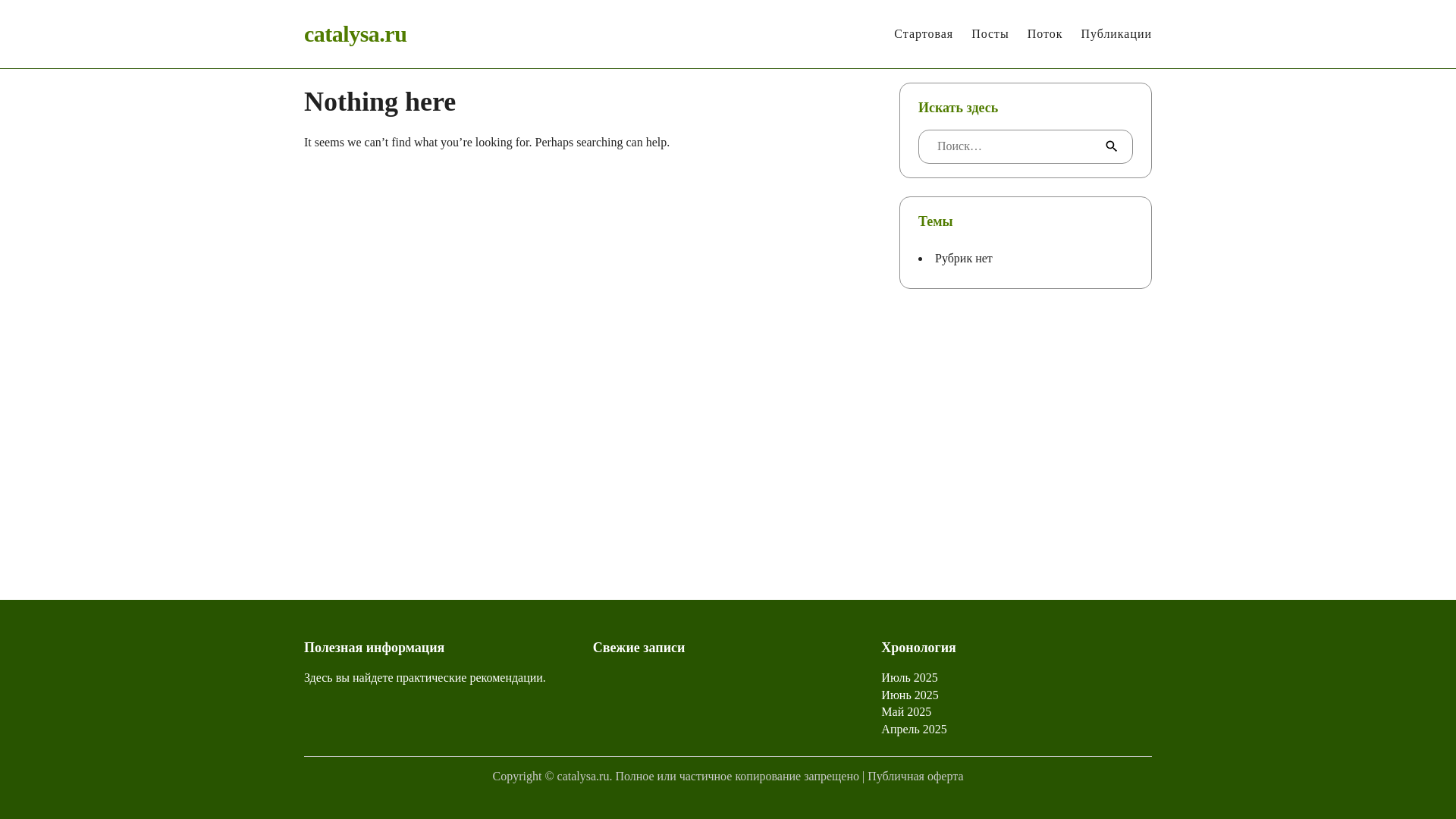 website screenshot of https://catalysa.ru/
