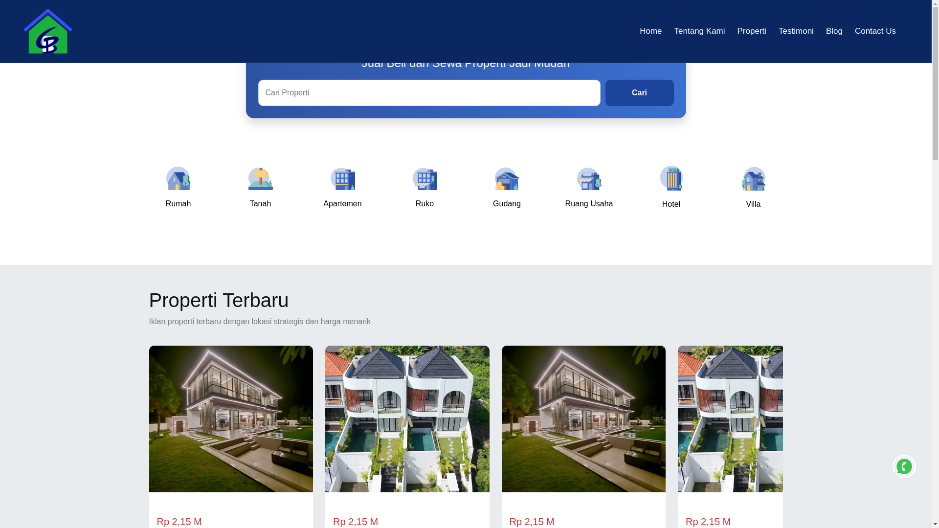 website screenshot of https://gammasaktiproperty.web.id/