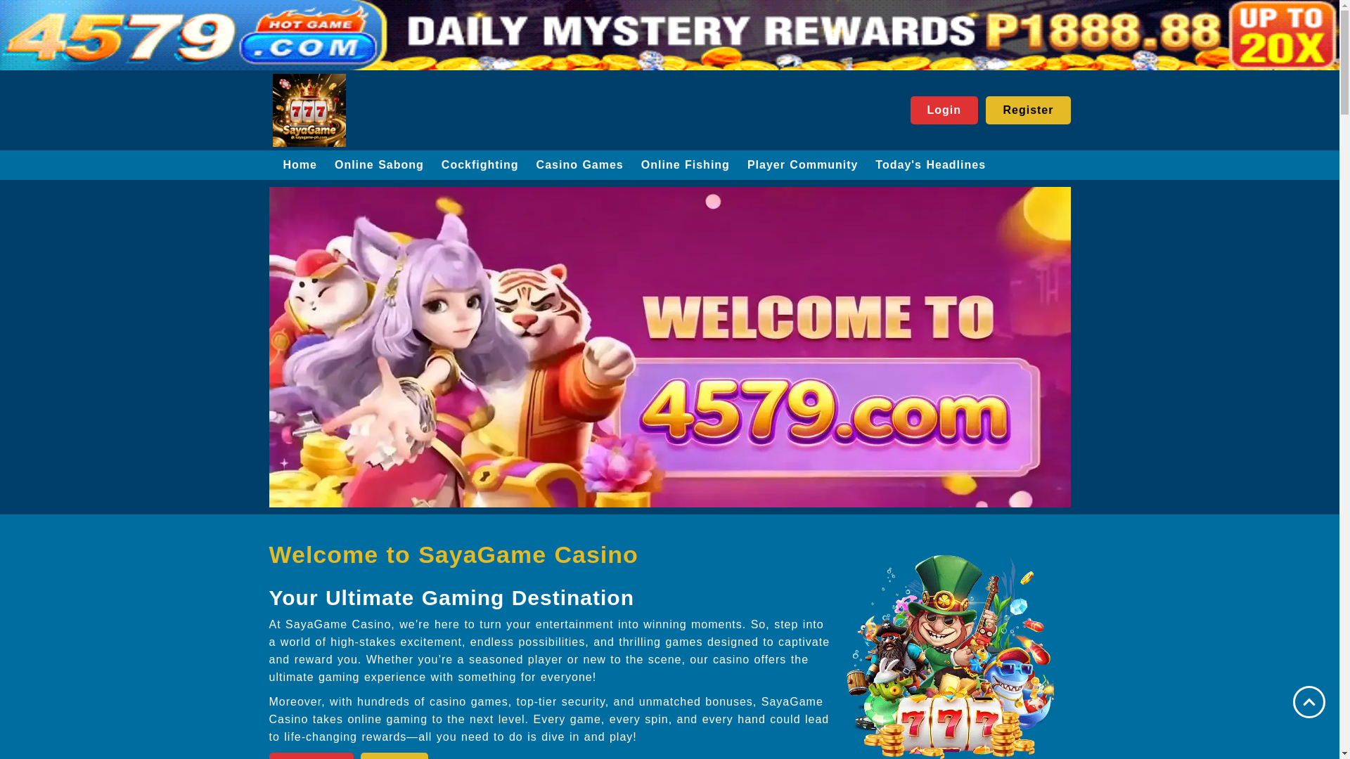 website screenshot of https://sayagame-ph.com/