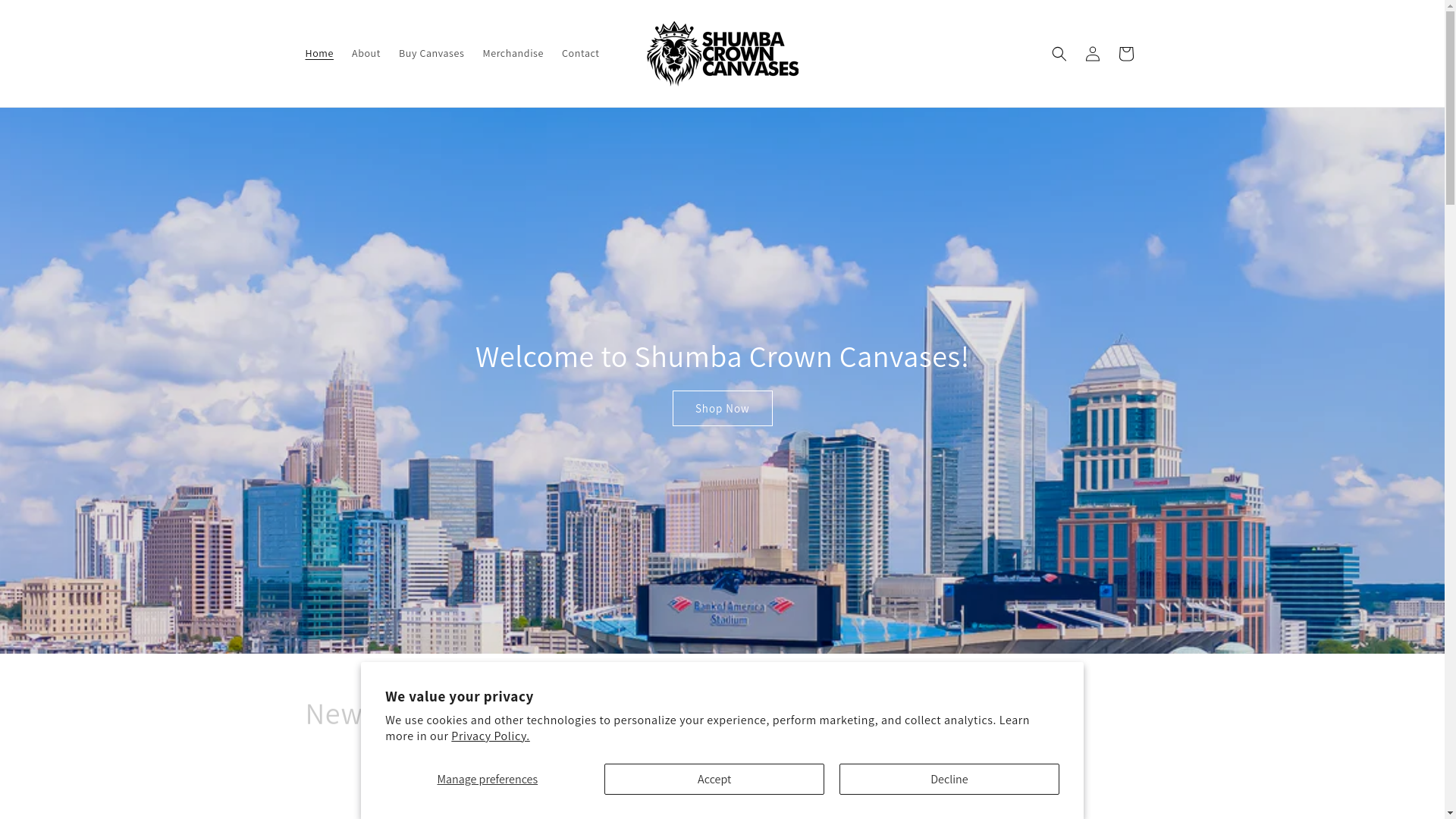 website screenshot of https://charlotteshots.com/